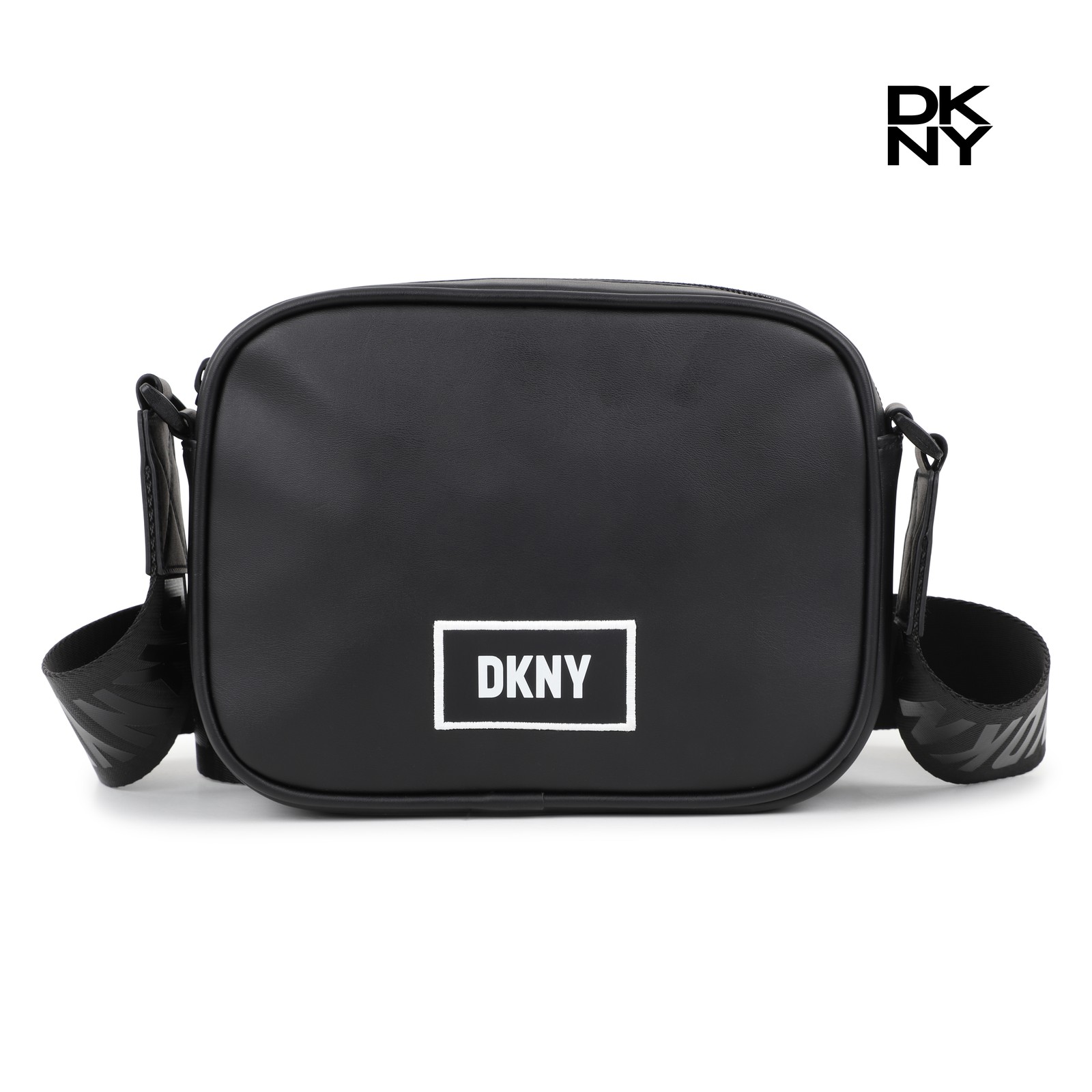 Bolso de mano con cremallera negro