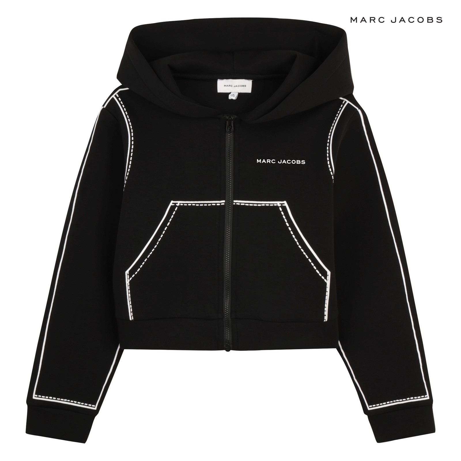 Chaqueta con capucha negro