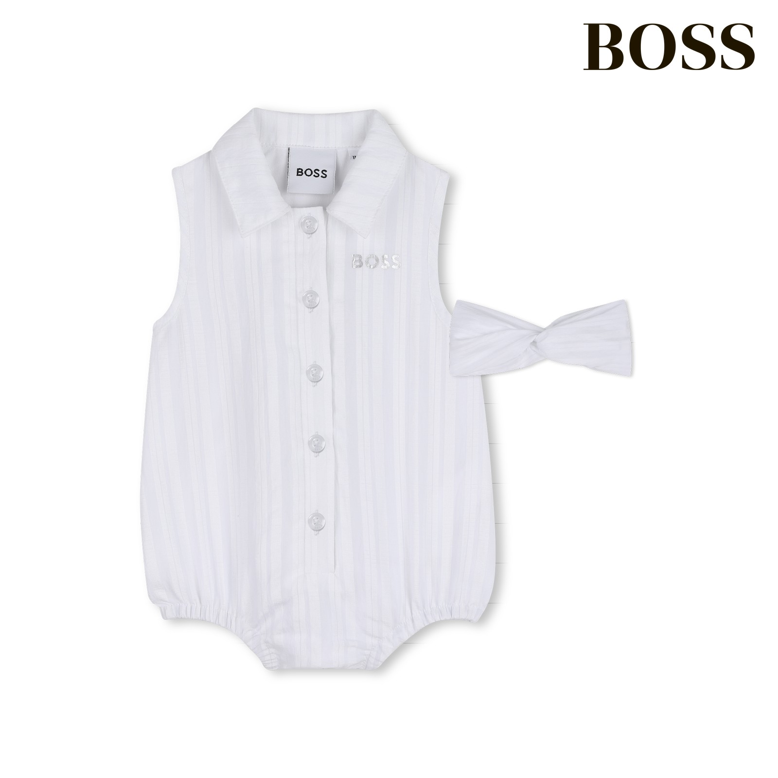 Conjunto de mono + diadema blanco