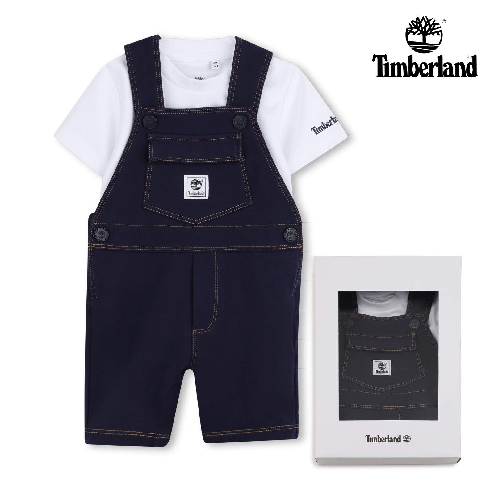 Conjunto de mono y camiseta marino