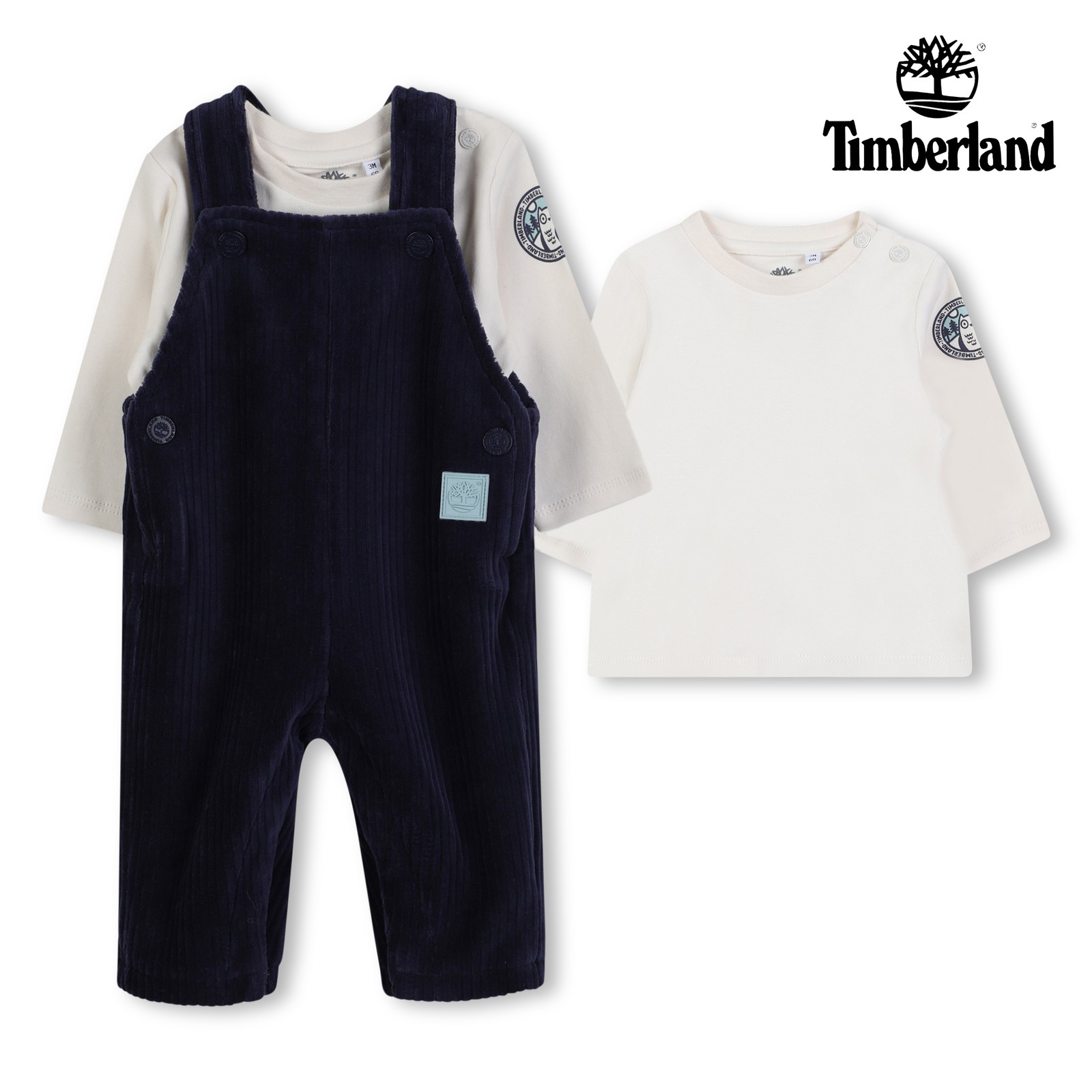 Conjunto de peto de pana marino