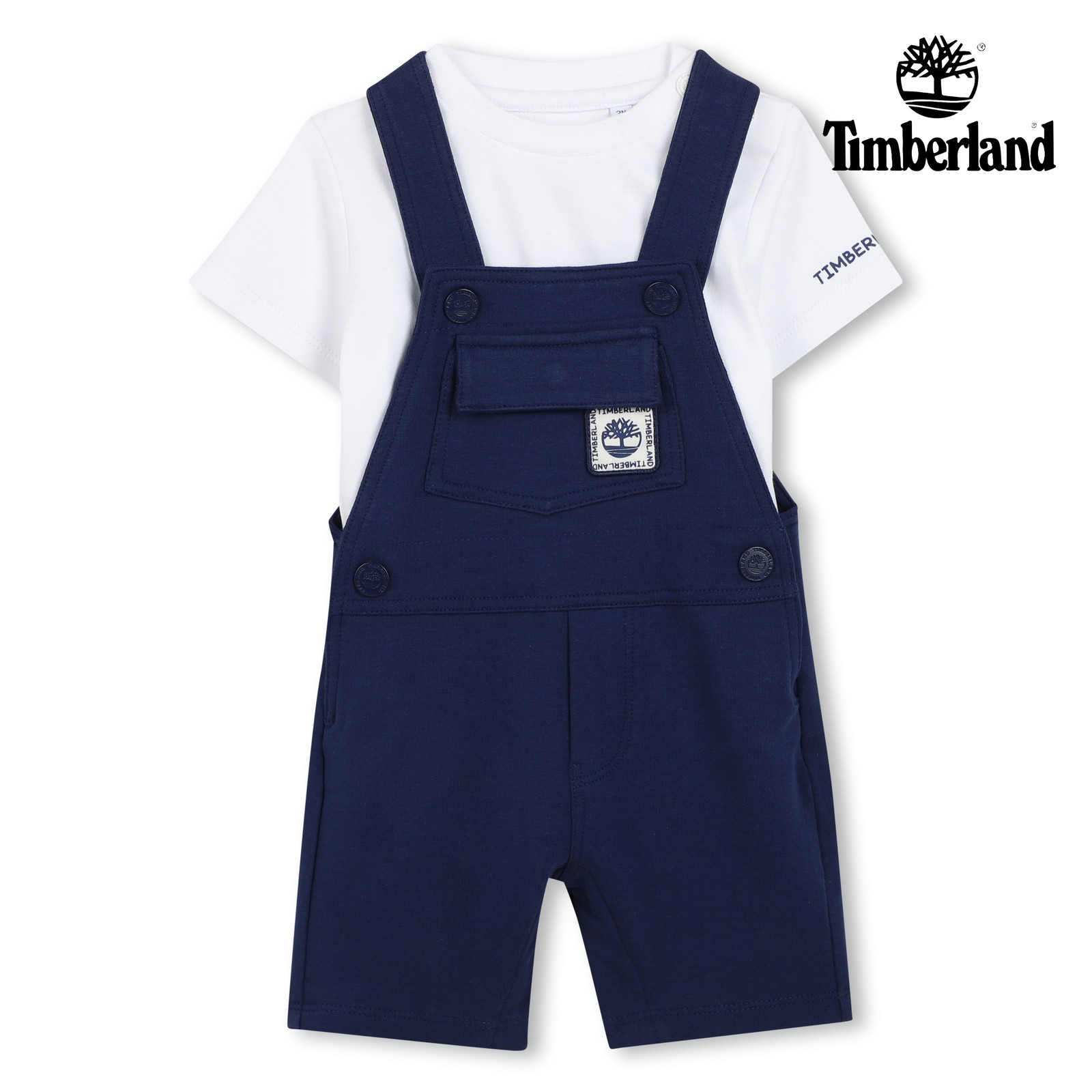 Conjunto de peto y camiseta azul medieval