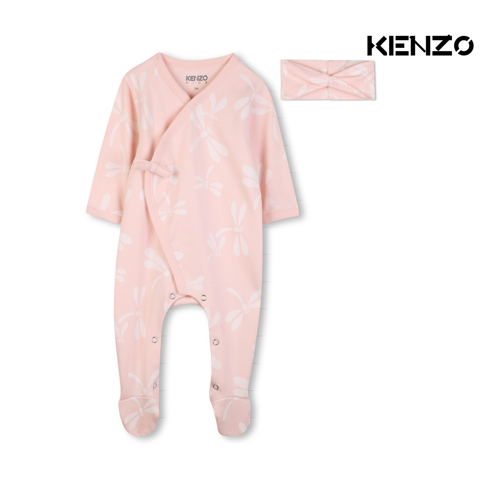 Conjunto de pijama y diadema rosa pastel