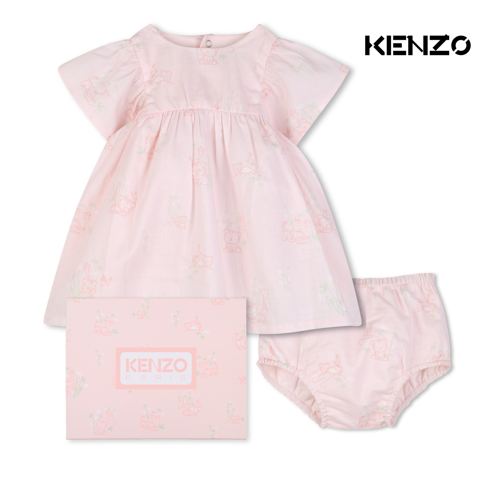 Conjunto de vestido y bragas albaricoque