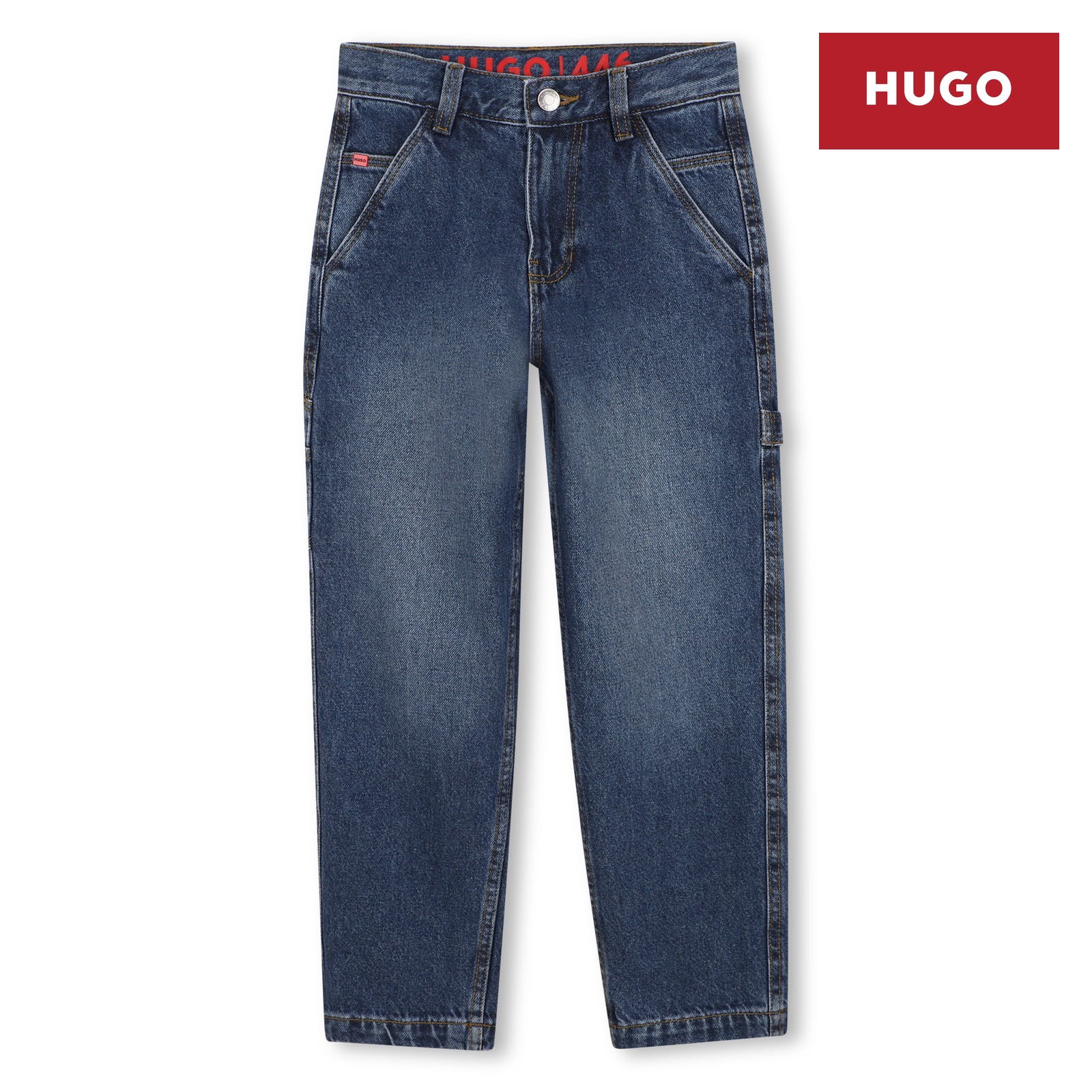 Jeans de 5 bolsillos piedra doble + cepillo