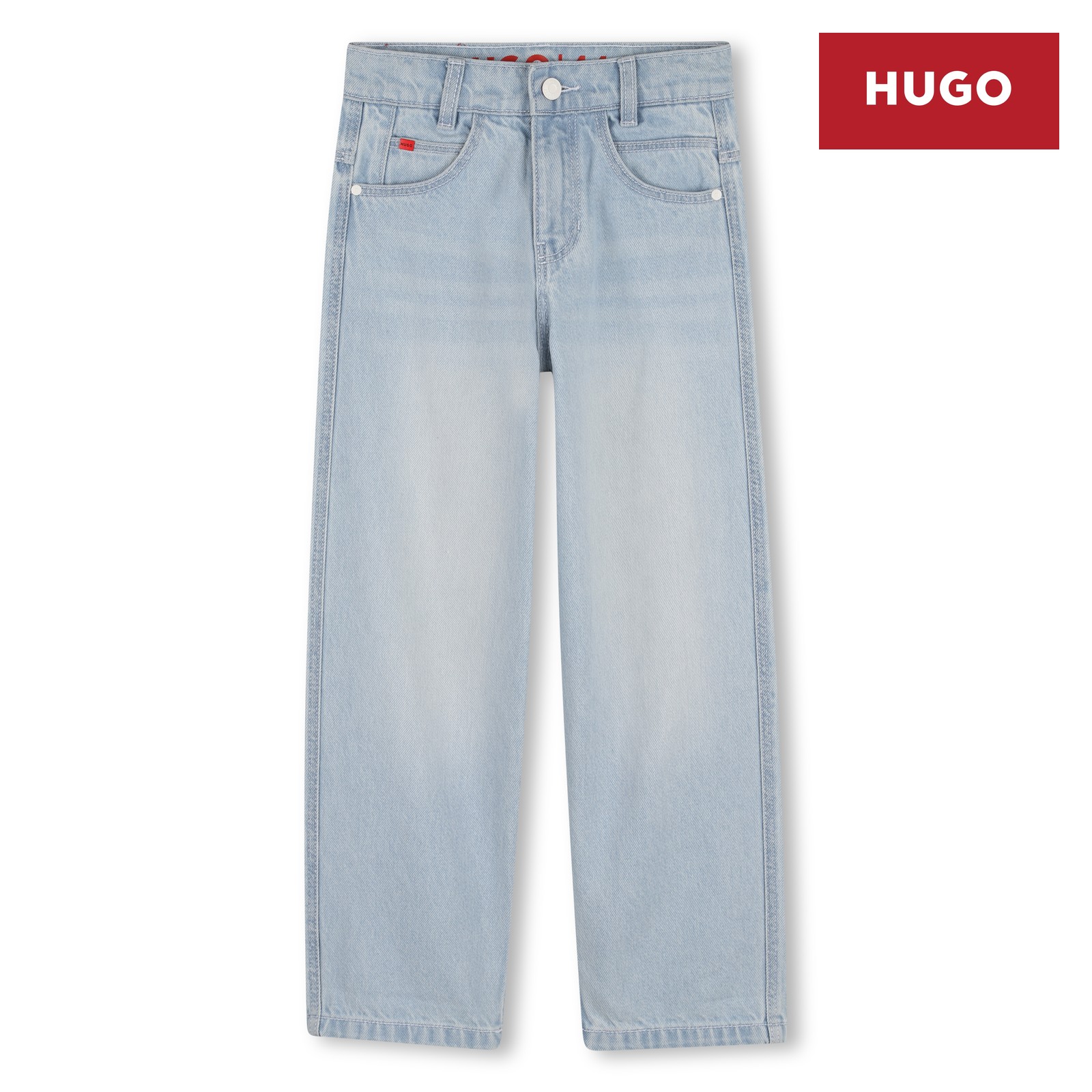 Jeans de 5 bolsillos lejía crece
