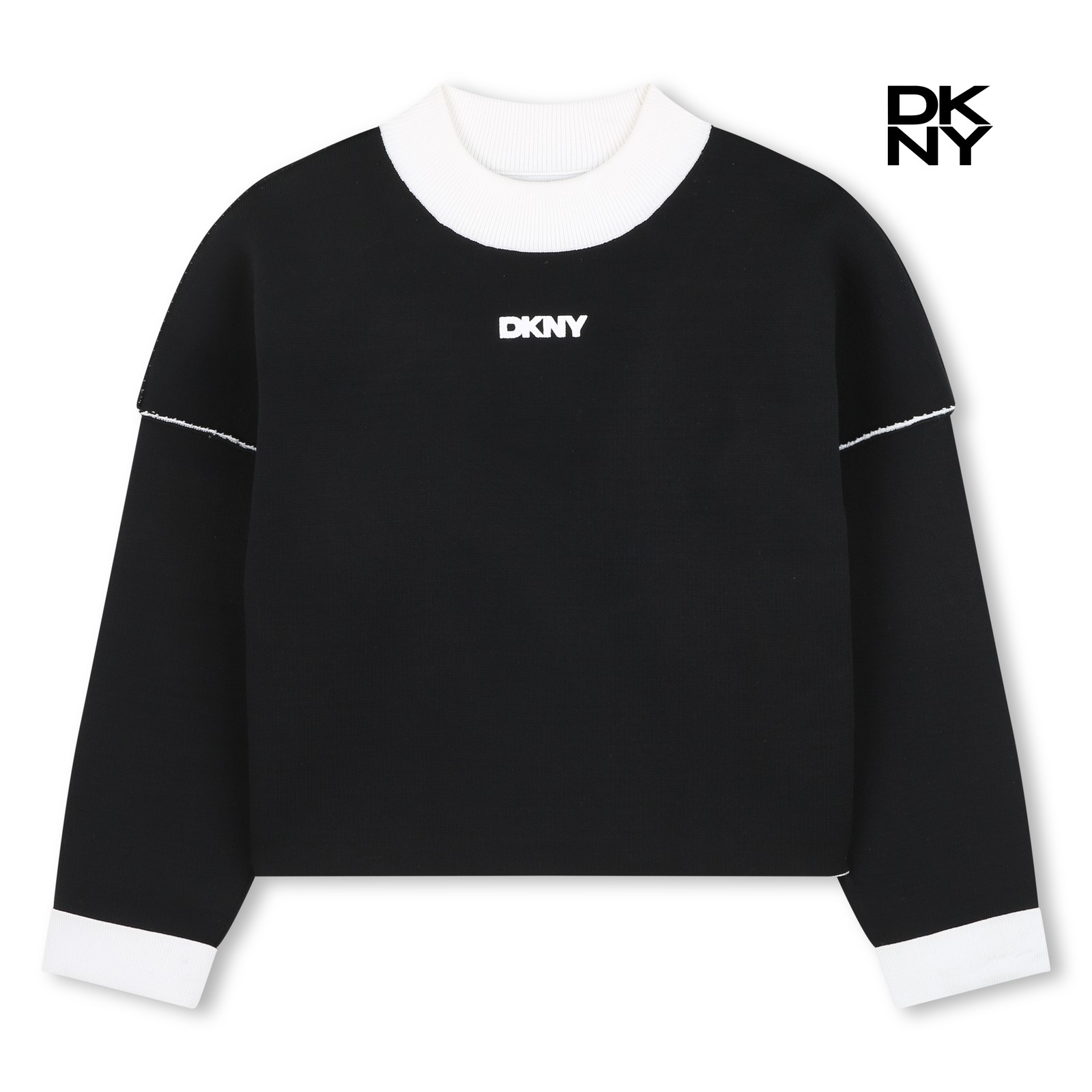 Jersey de punto reversible negro crudo