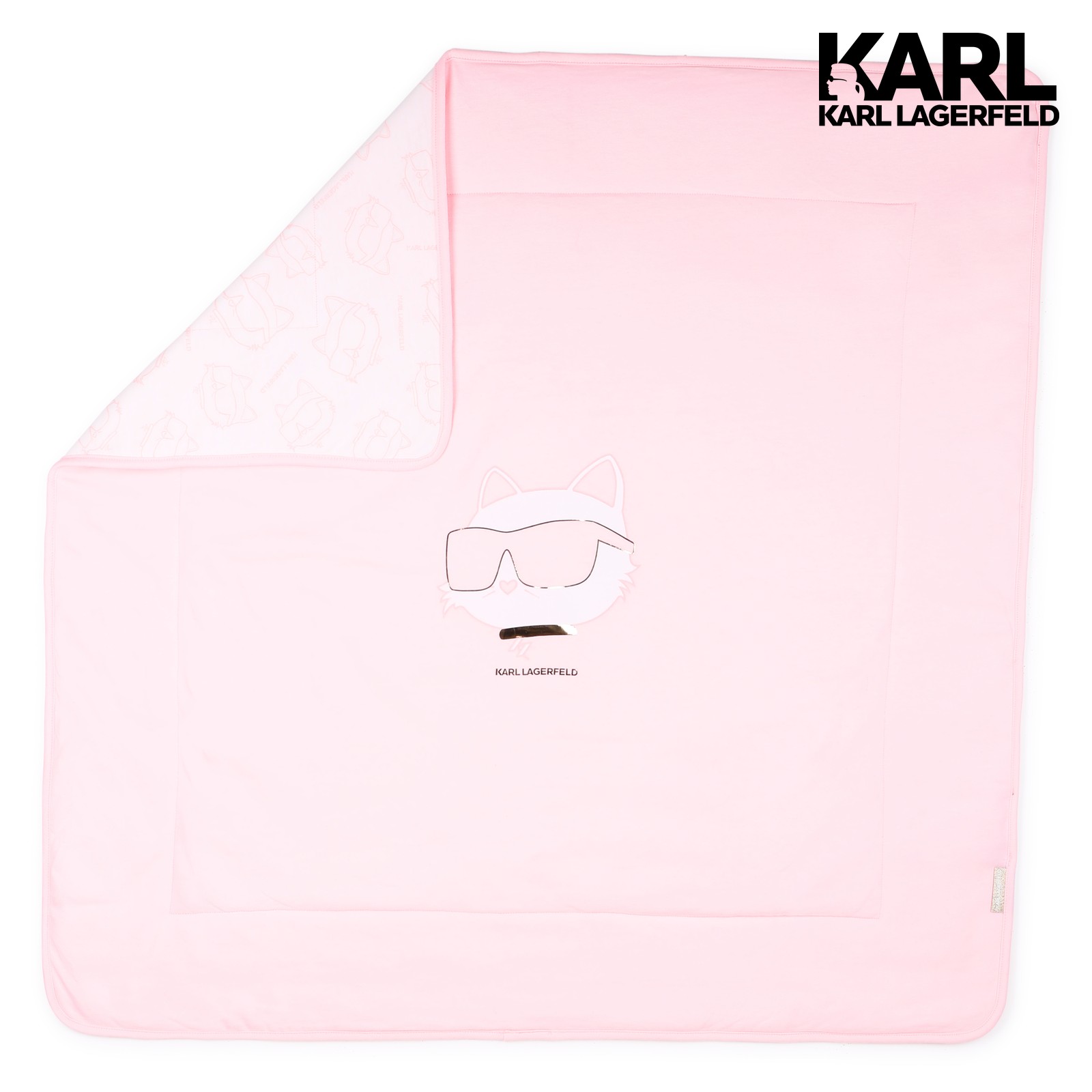 Manta acolchada rosa