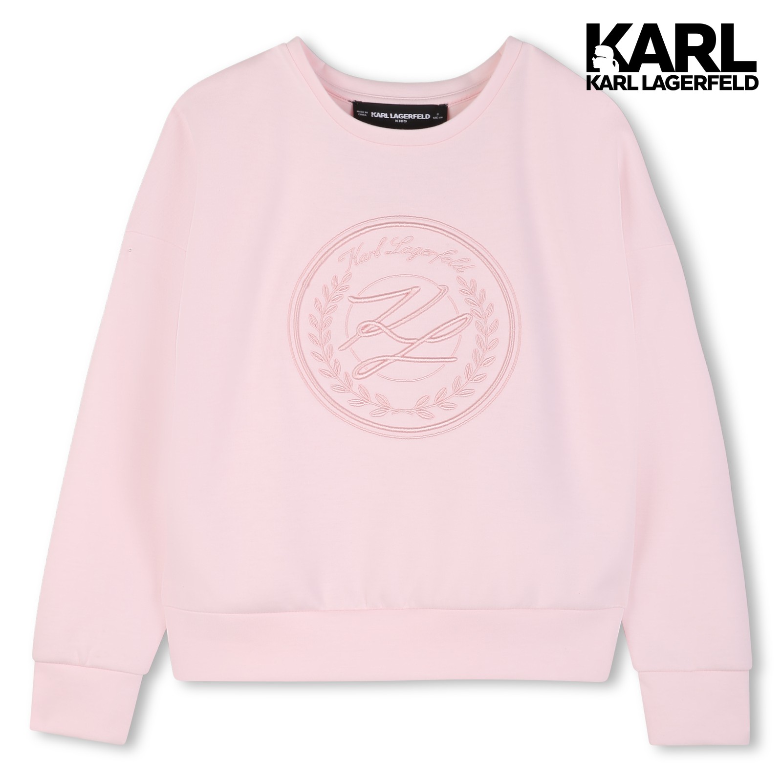Maxi sudadera estampada rosa