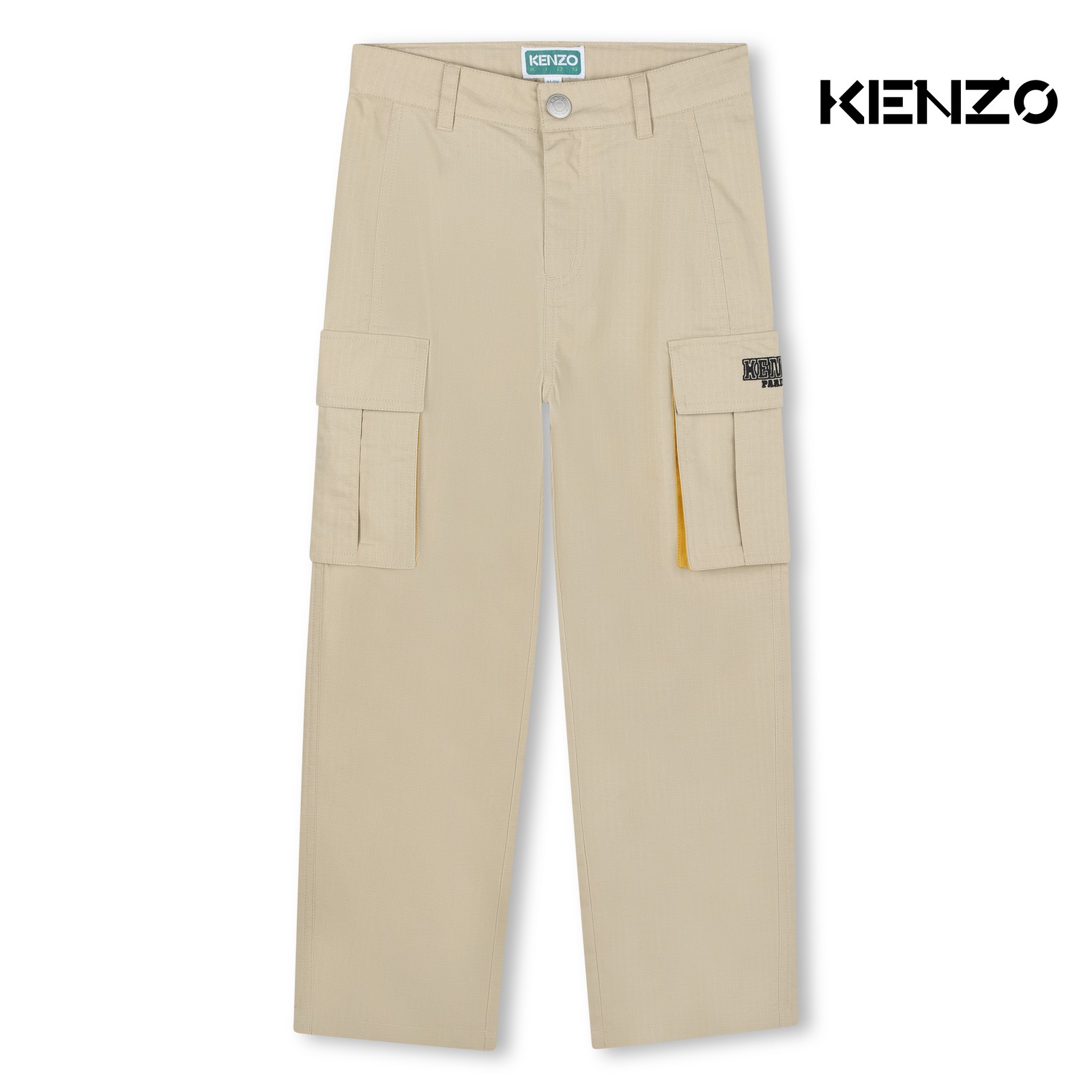 Pantalón de algodón beig