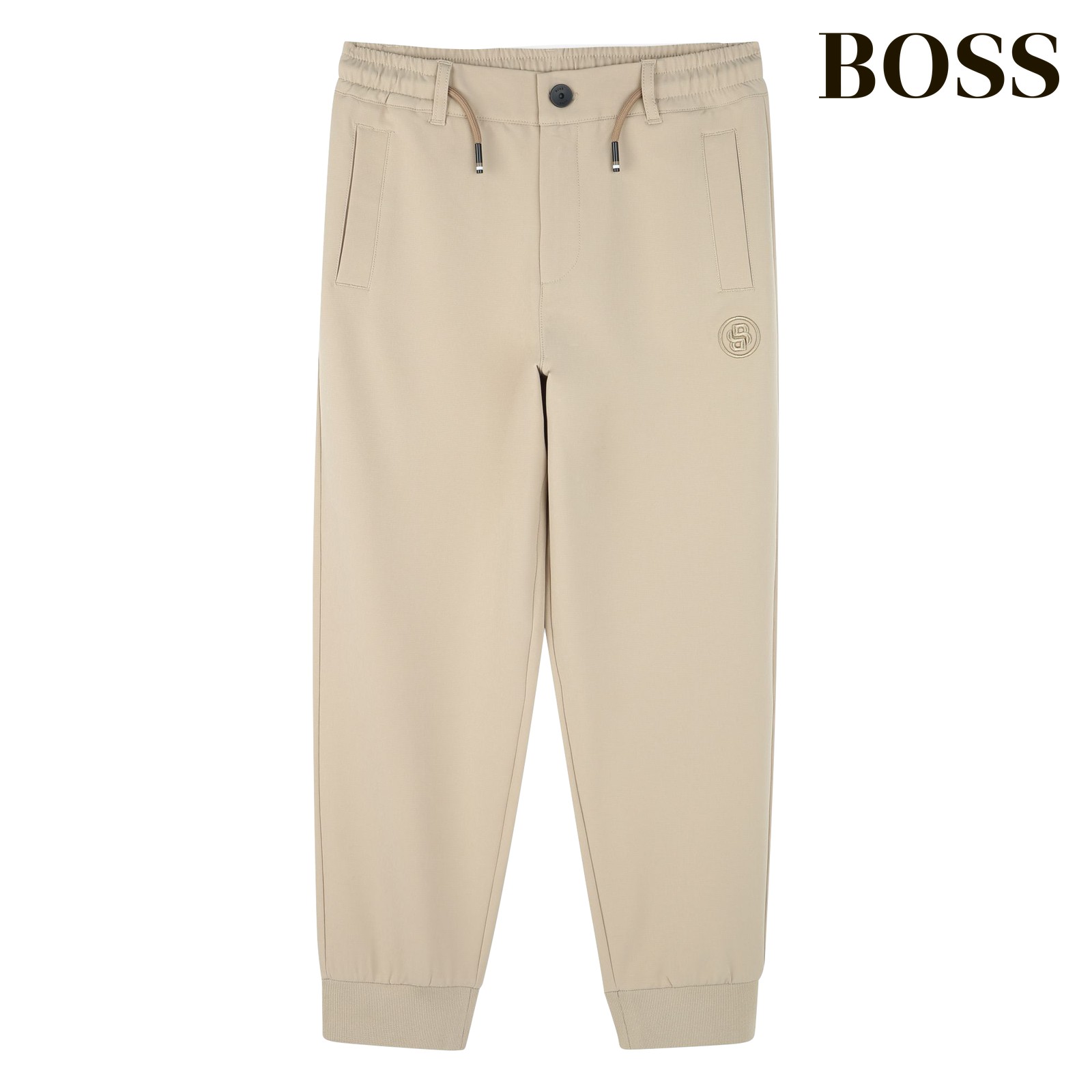 Pantalón de chándal ancho beig