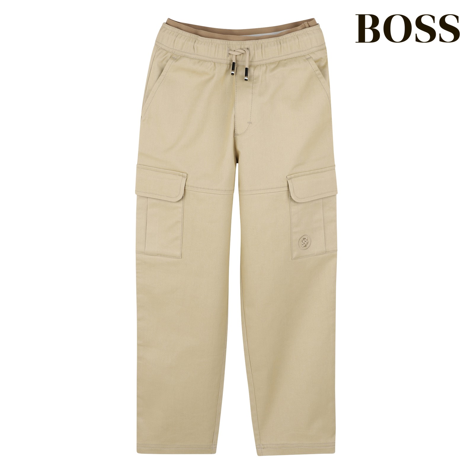 Pantalón de sarga y bolsillos beig