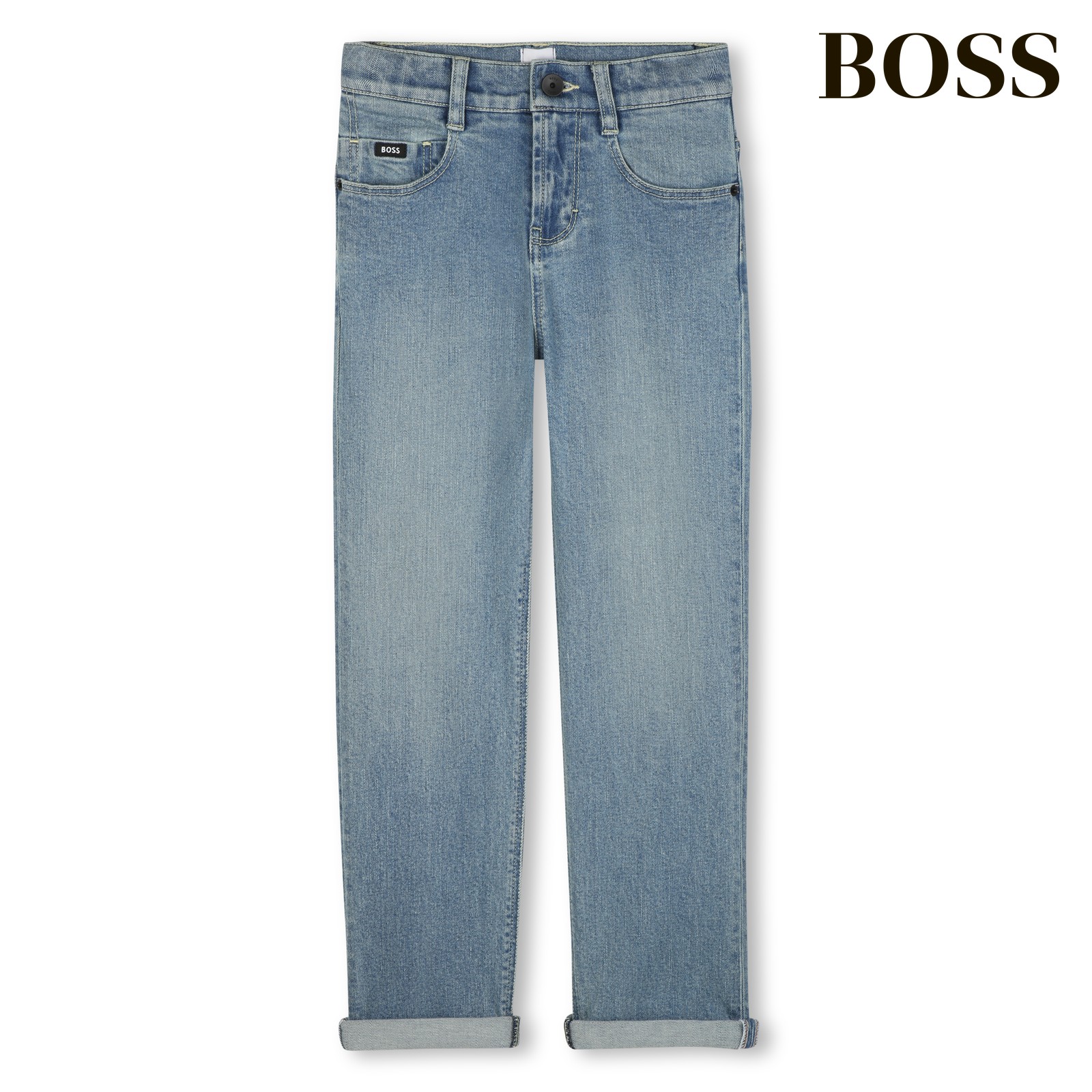 Pantalón vaquero de 5 bolsillos double stone+bleach