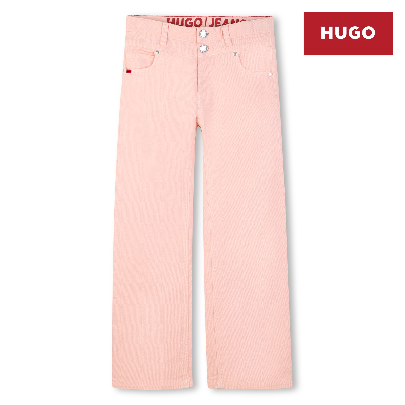 Pantalones anchos rosa pastel