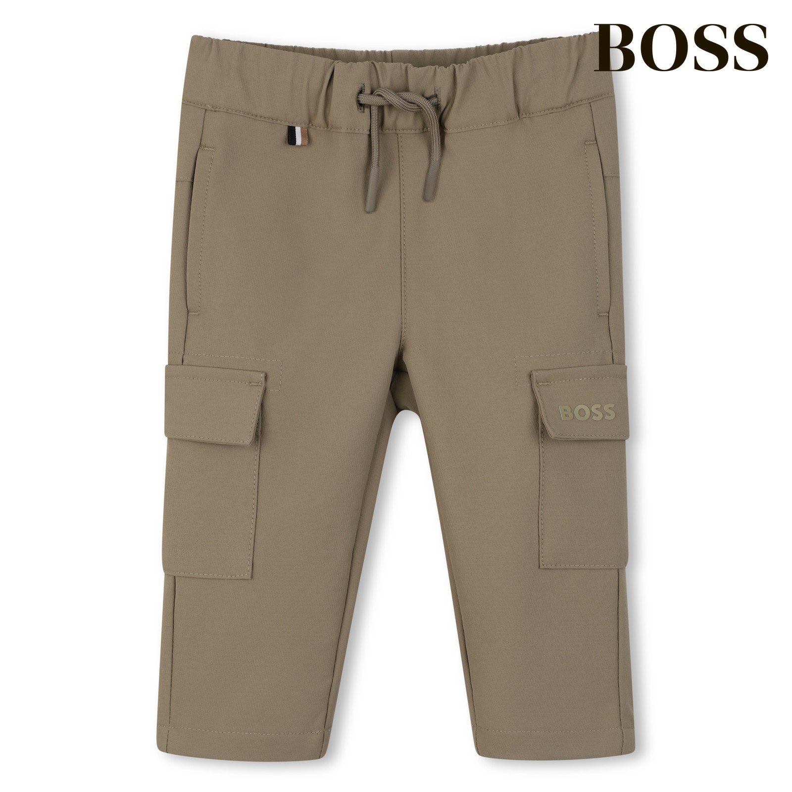 Pantalones de carga beig oscuro