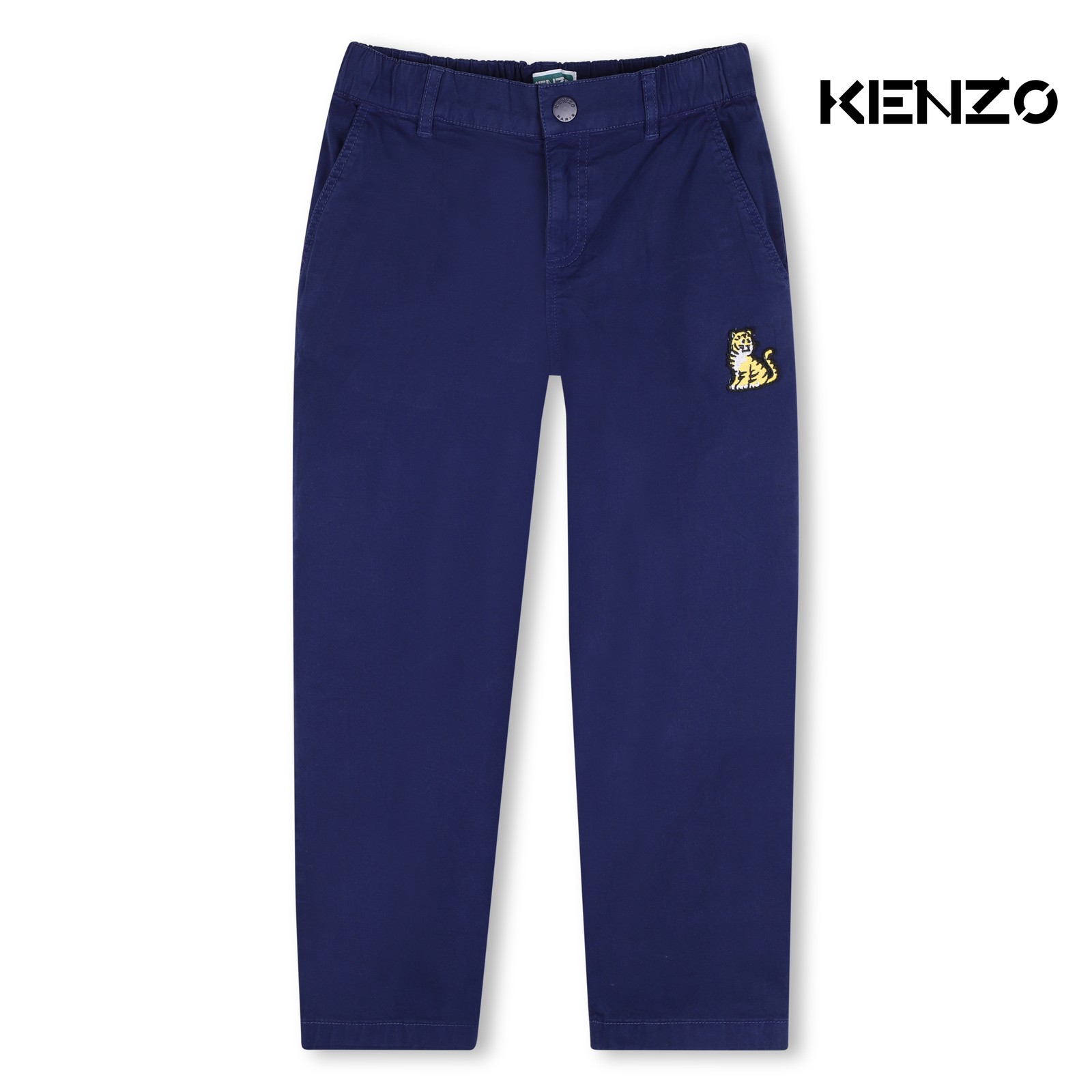 Pantalones de cintura ajustable azul medieval