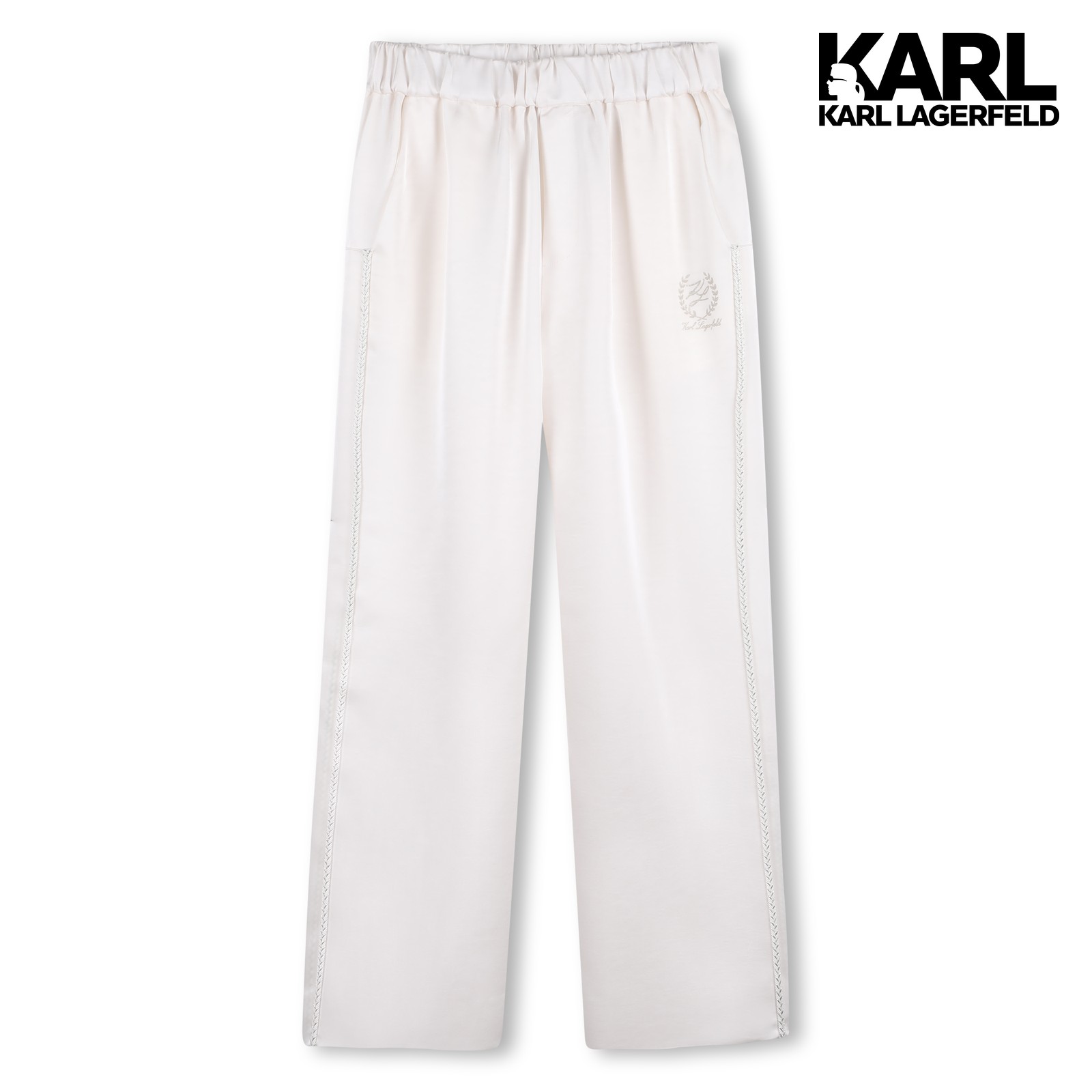 Pantalones de jogging de satén crudo