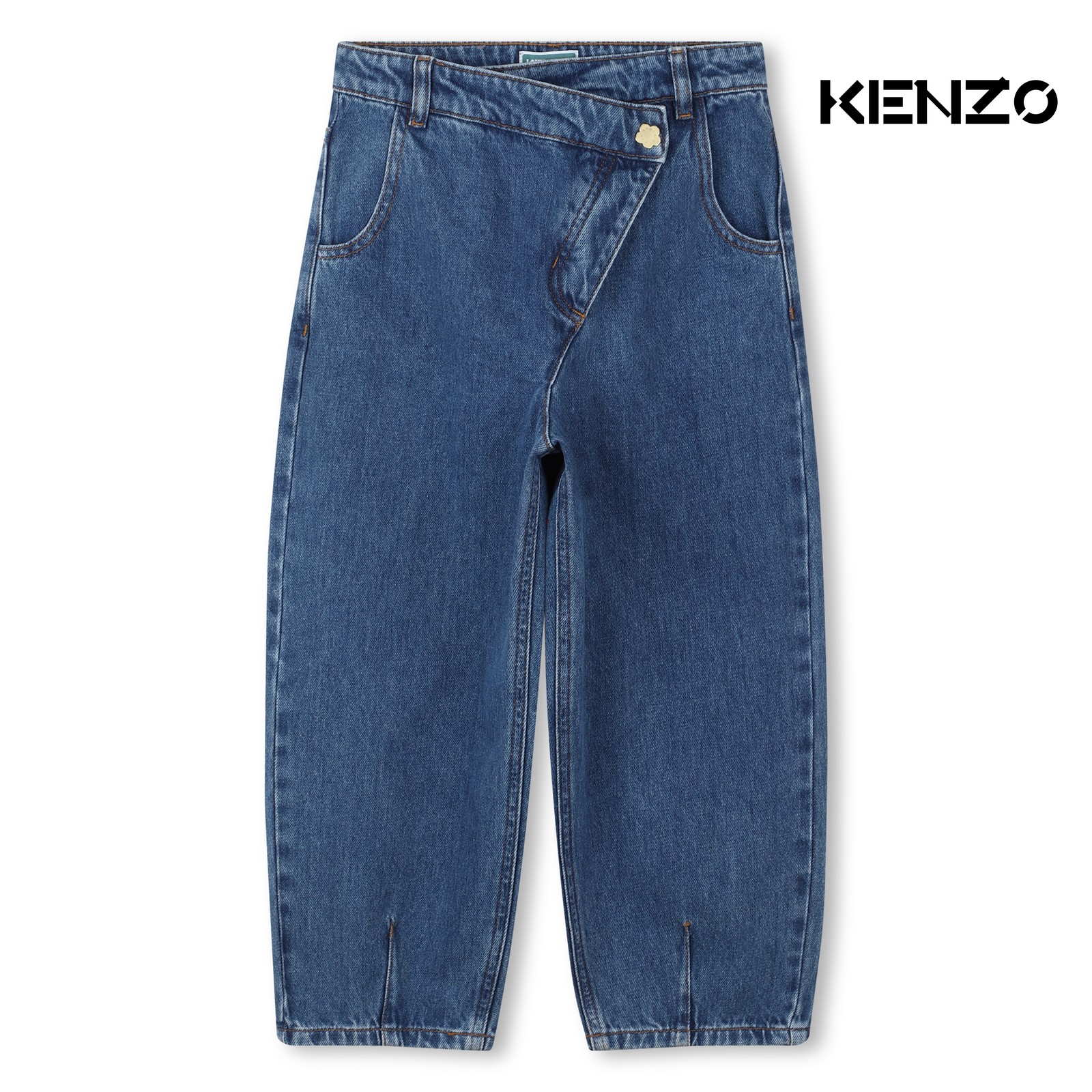 Pantalones vaqueros asimétricos azul claro vaquero
