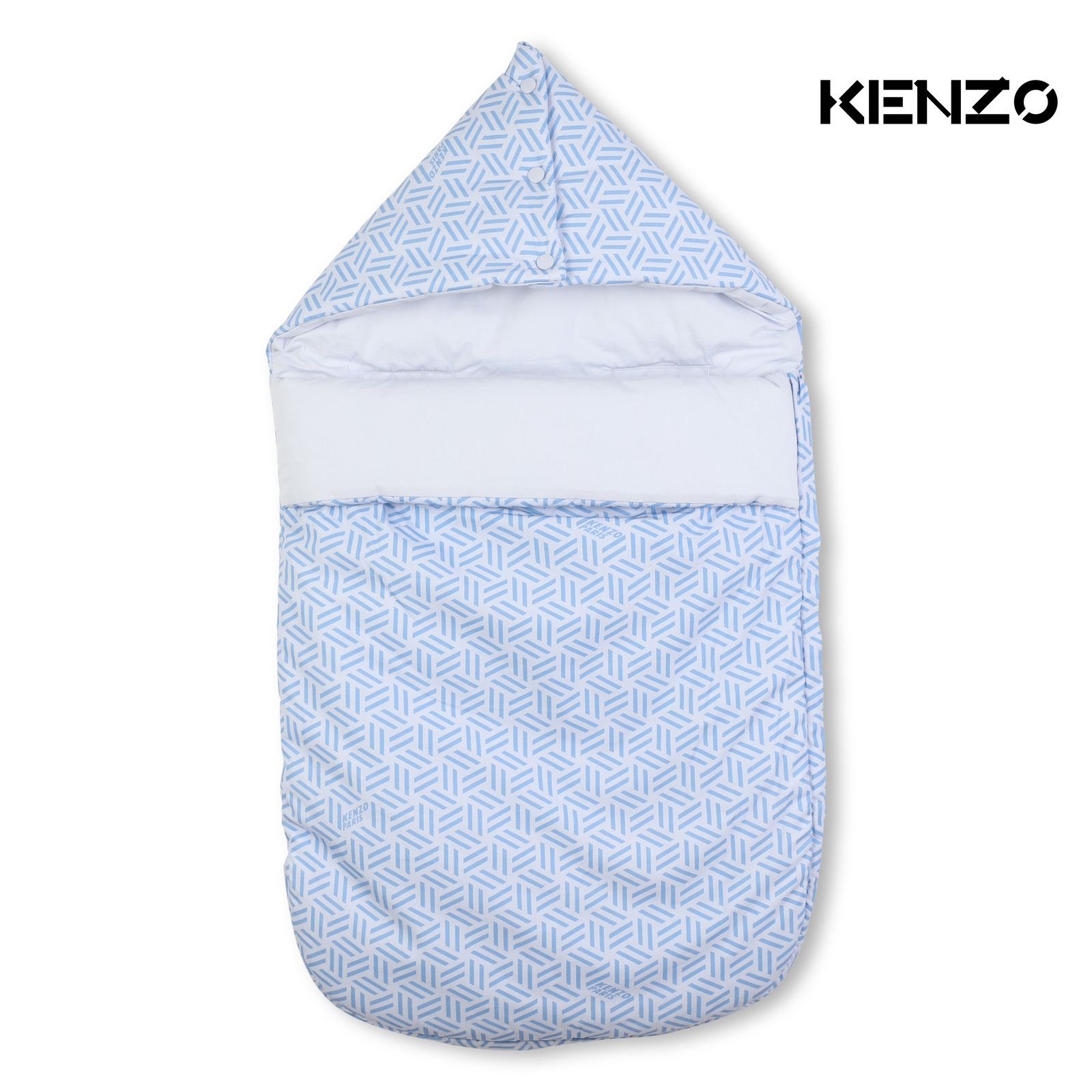 Saco de popelina de algodón azul cielo