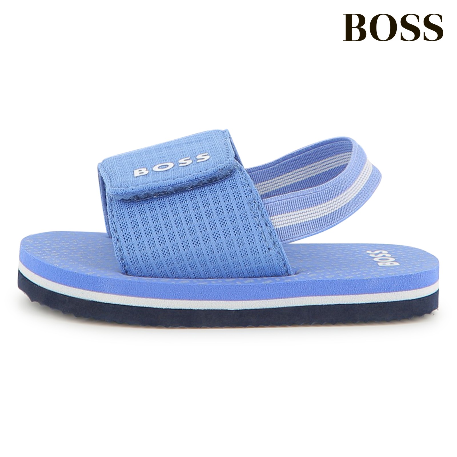 Sandalias con cierres de velcro azul lavanda