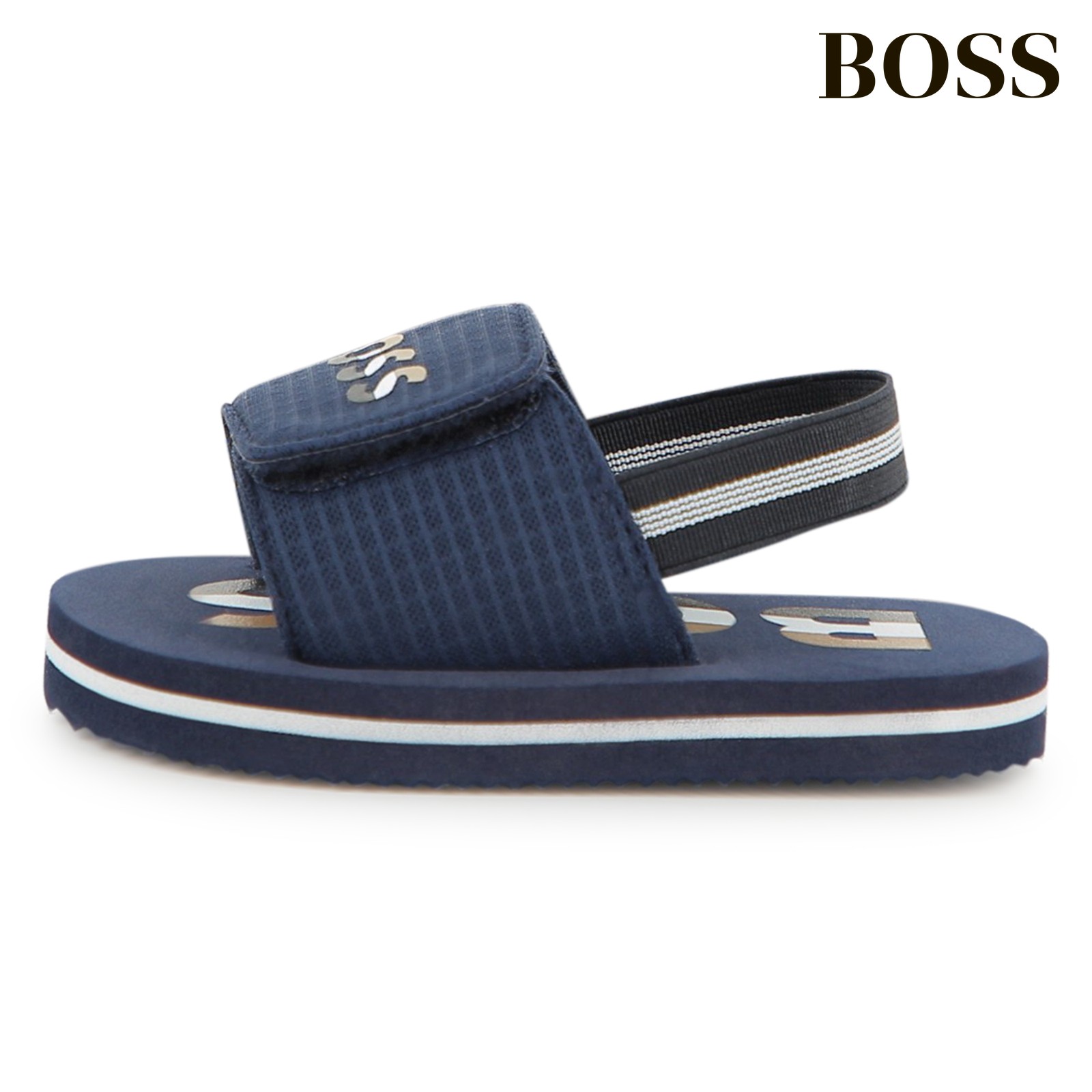 Sandalias con cierres de velcro marino