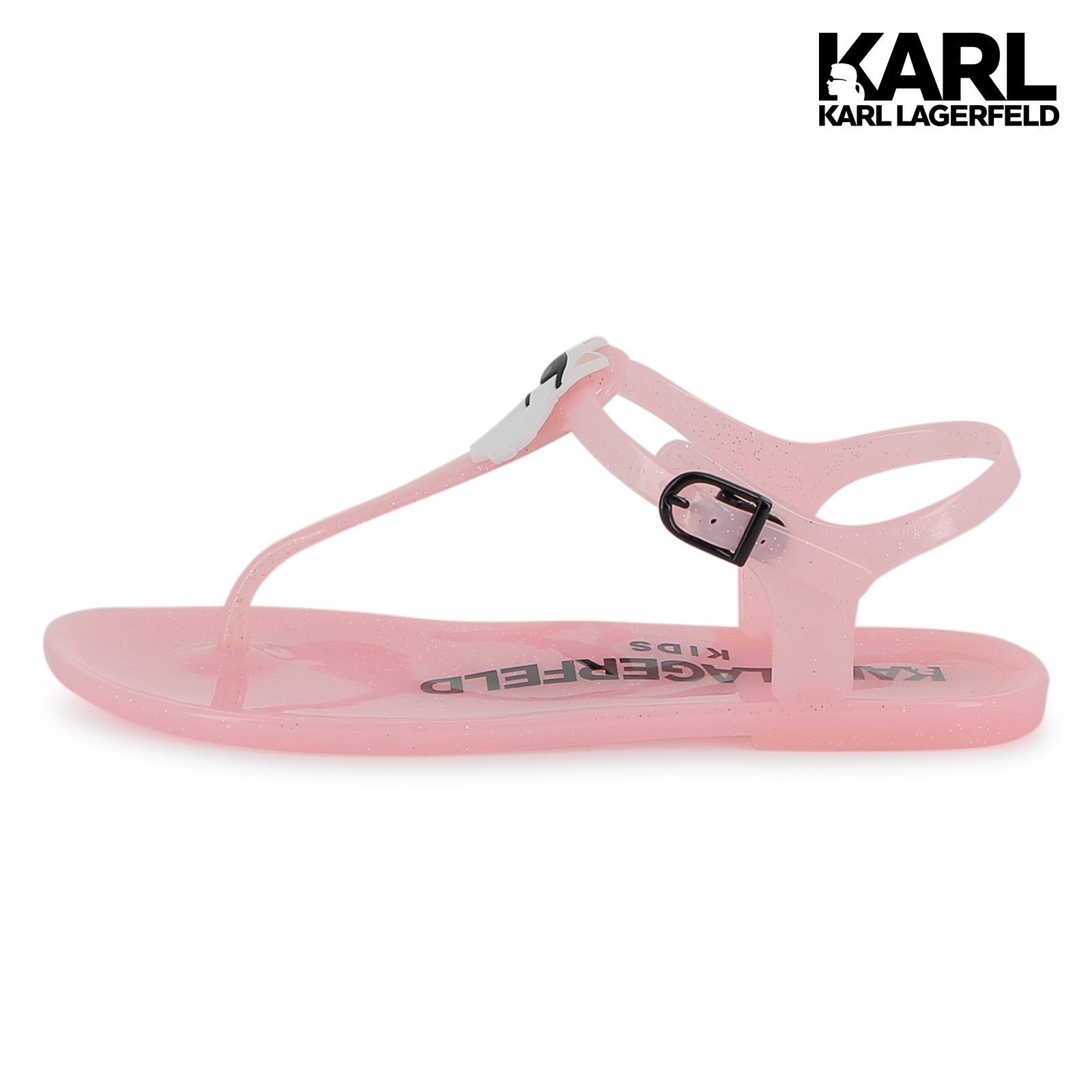 Sandalias con tiras ajustables rosa
