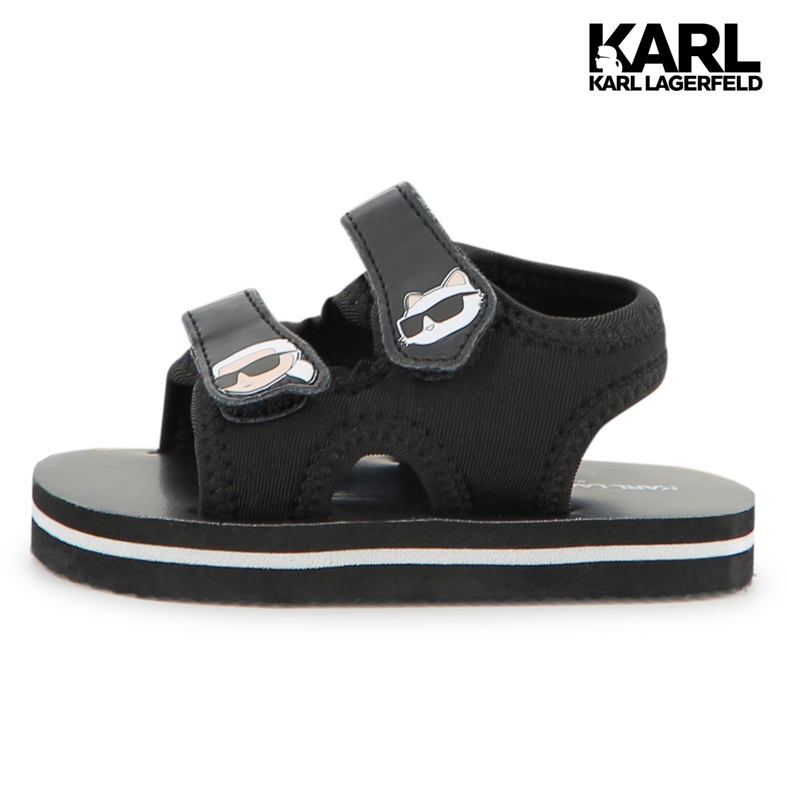 Sandalias de tiras negro