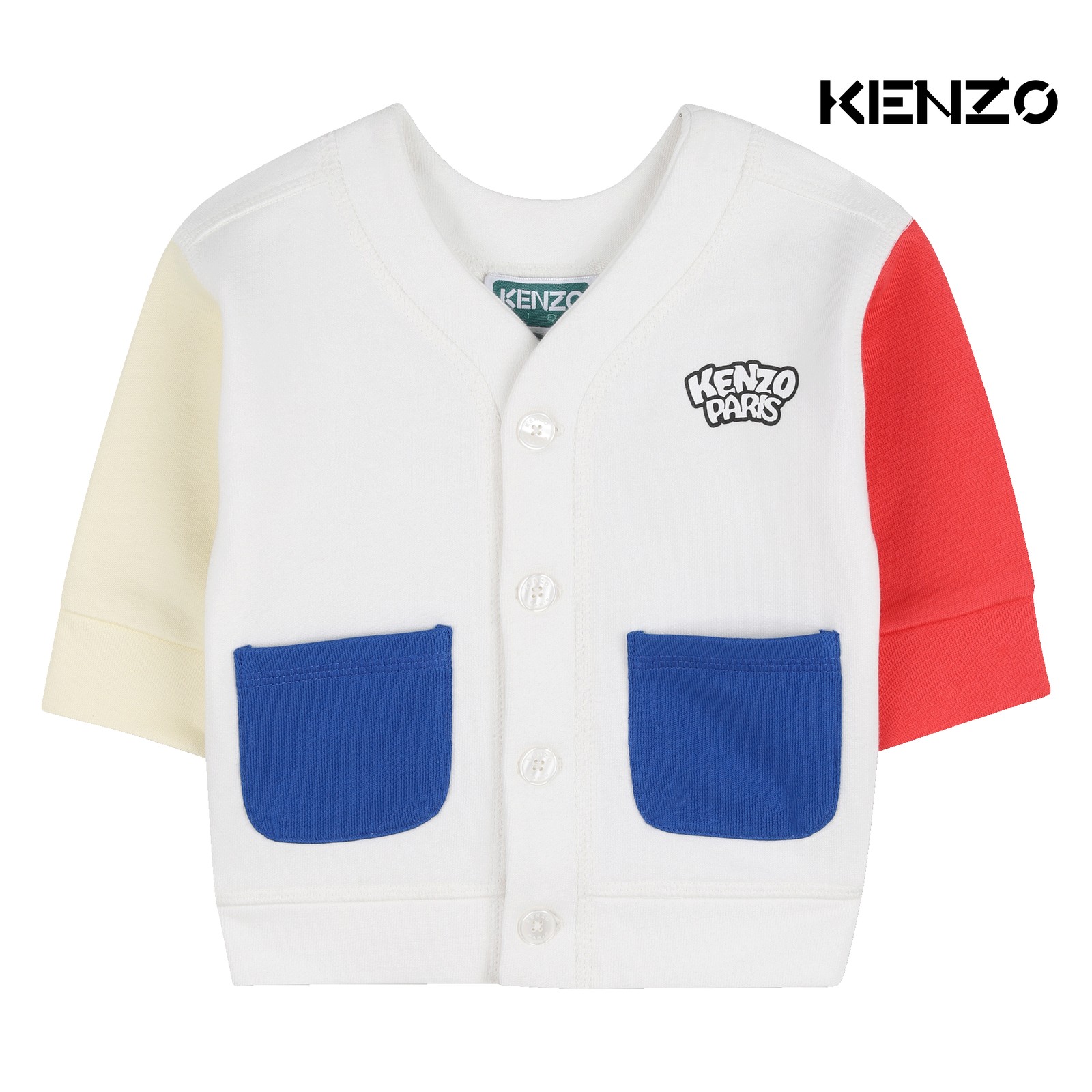 Sudadera con capucha con cremallera blanco roto