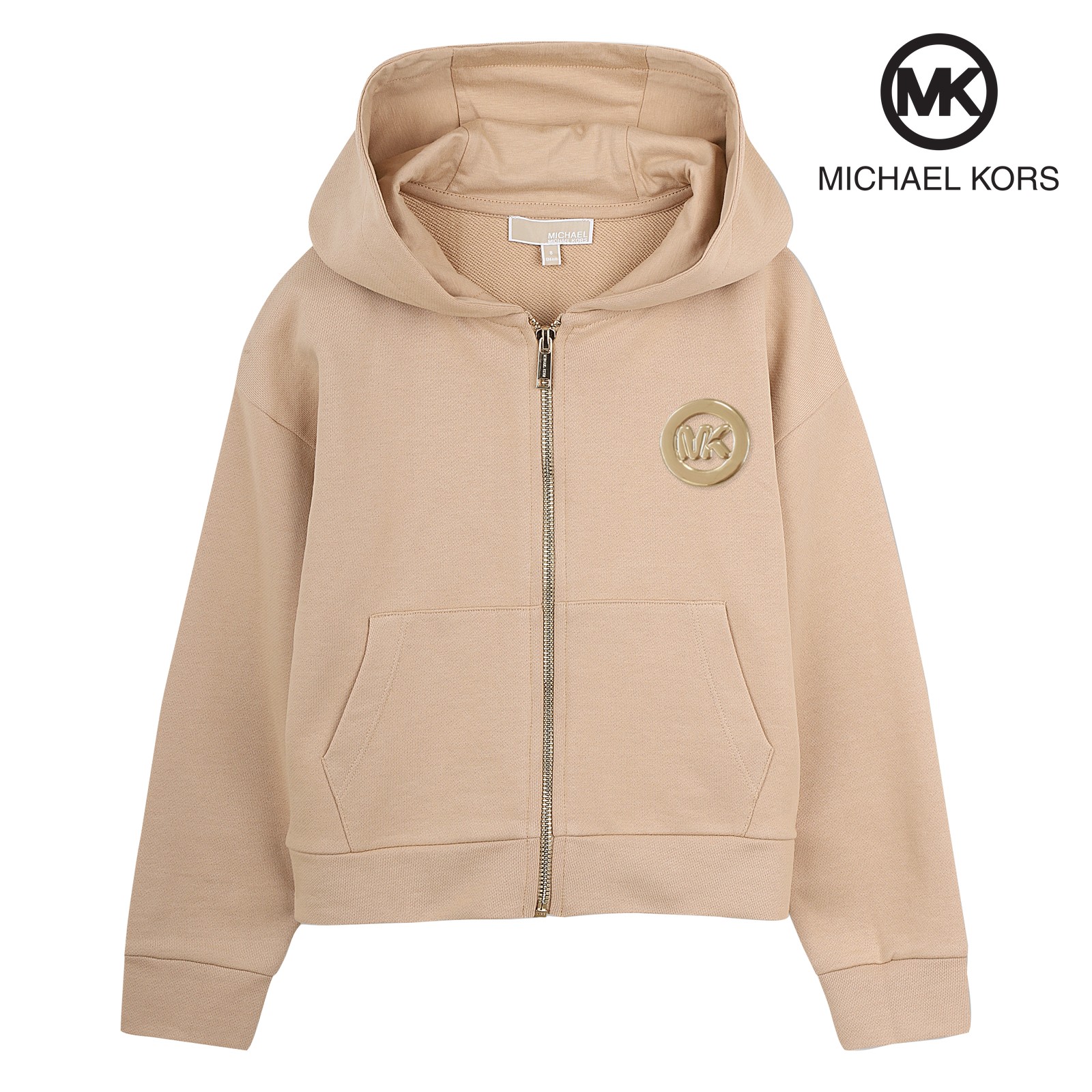 Sudadera con capucha con cremallera cadena