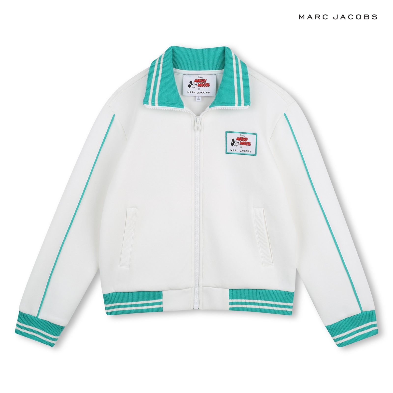 Sudadera con capucha con cremallera marfil