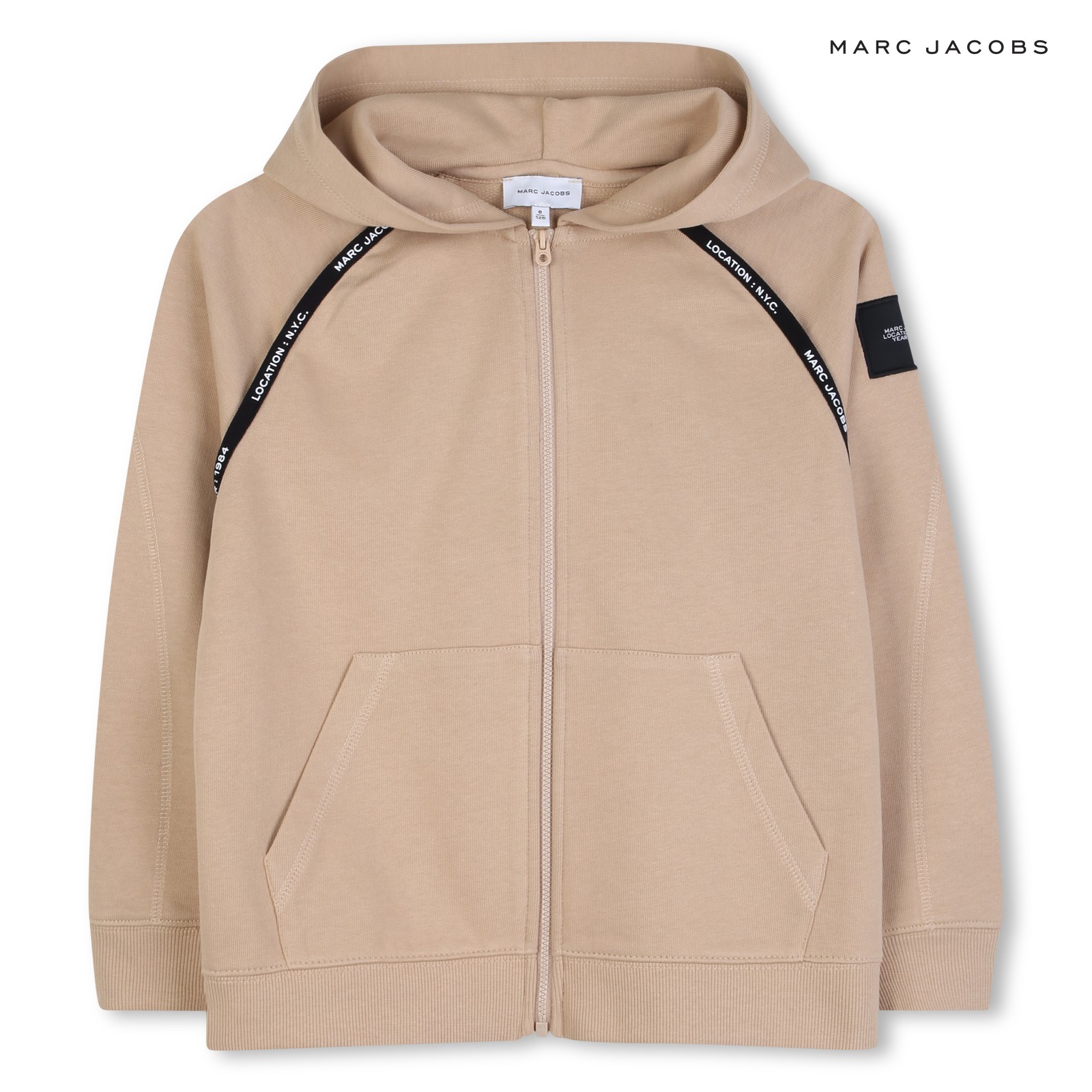 Sudadera con capucha con cremallera cadena