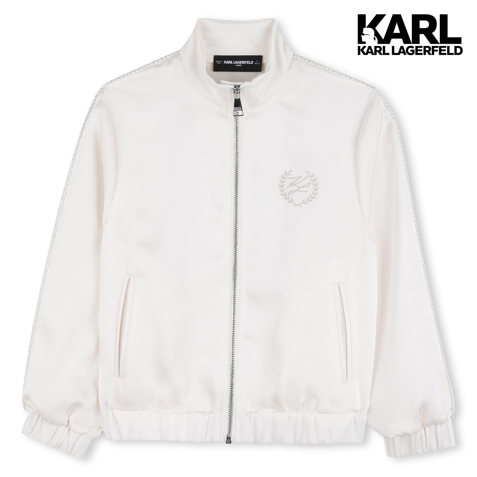 Sudadera con capucha con cremallera crudo