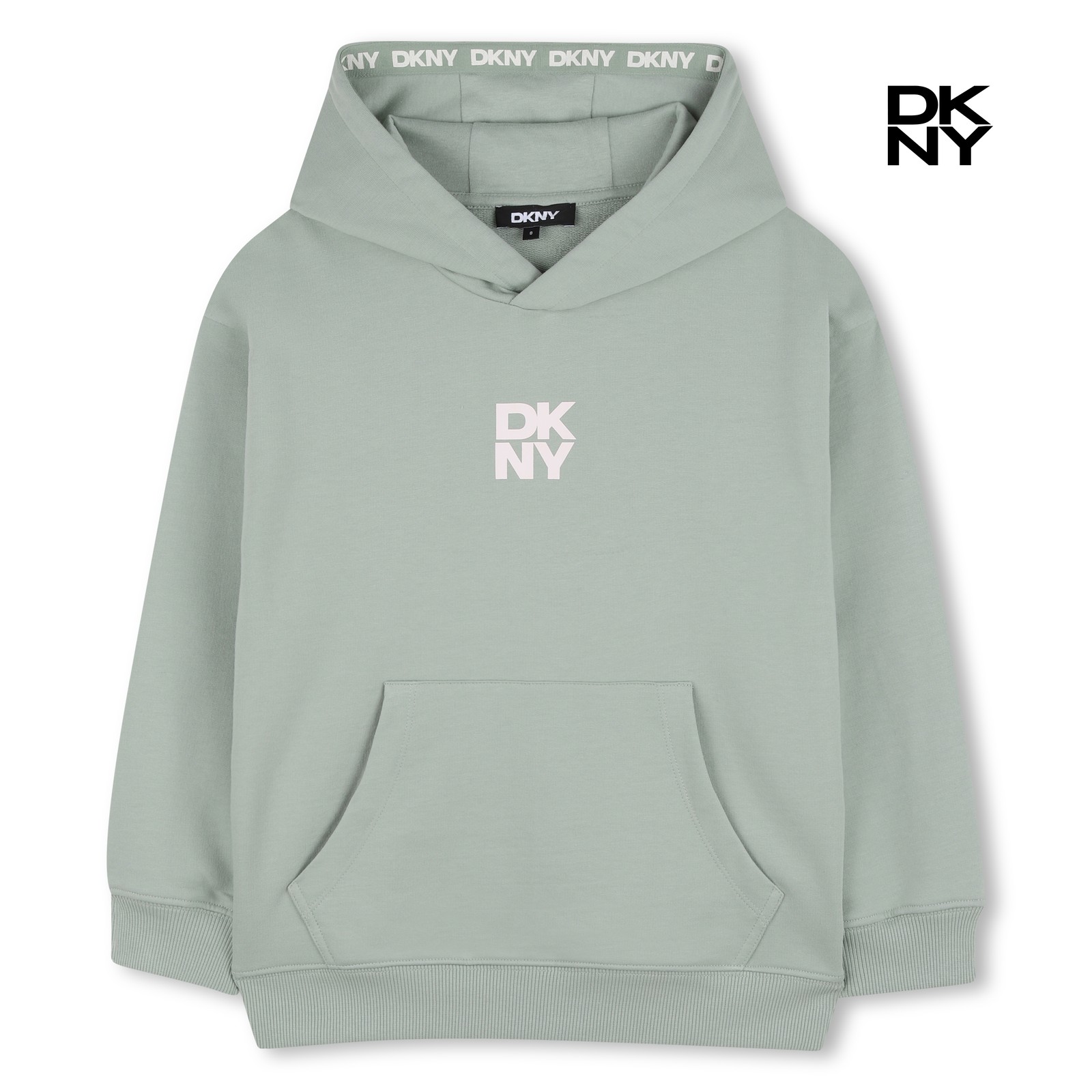 Sudadera con capucha eceituna