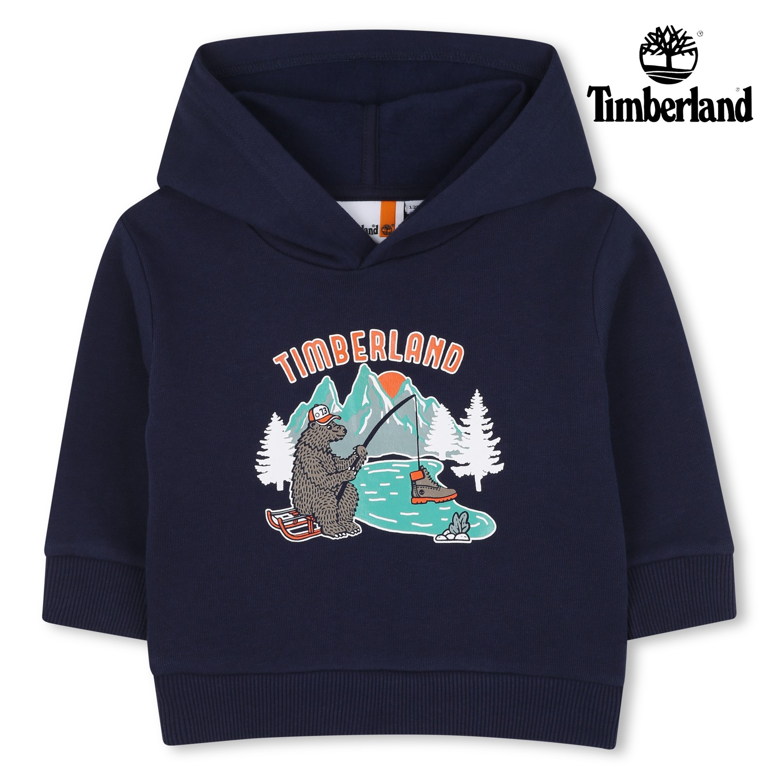 Sudadera con capucha de vellón marino