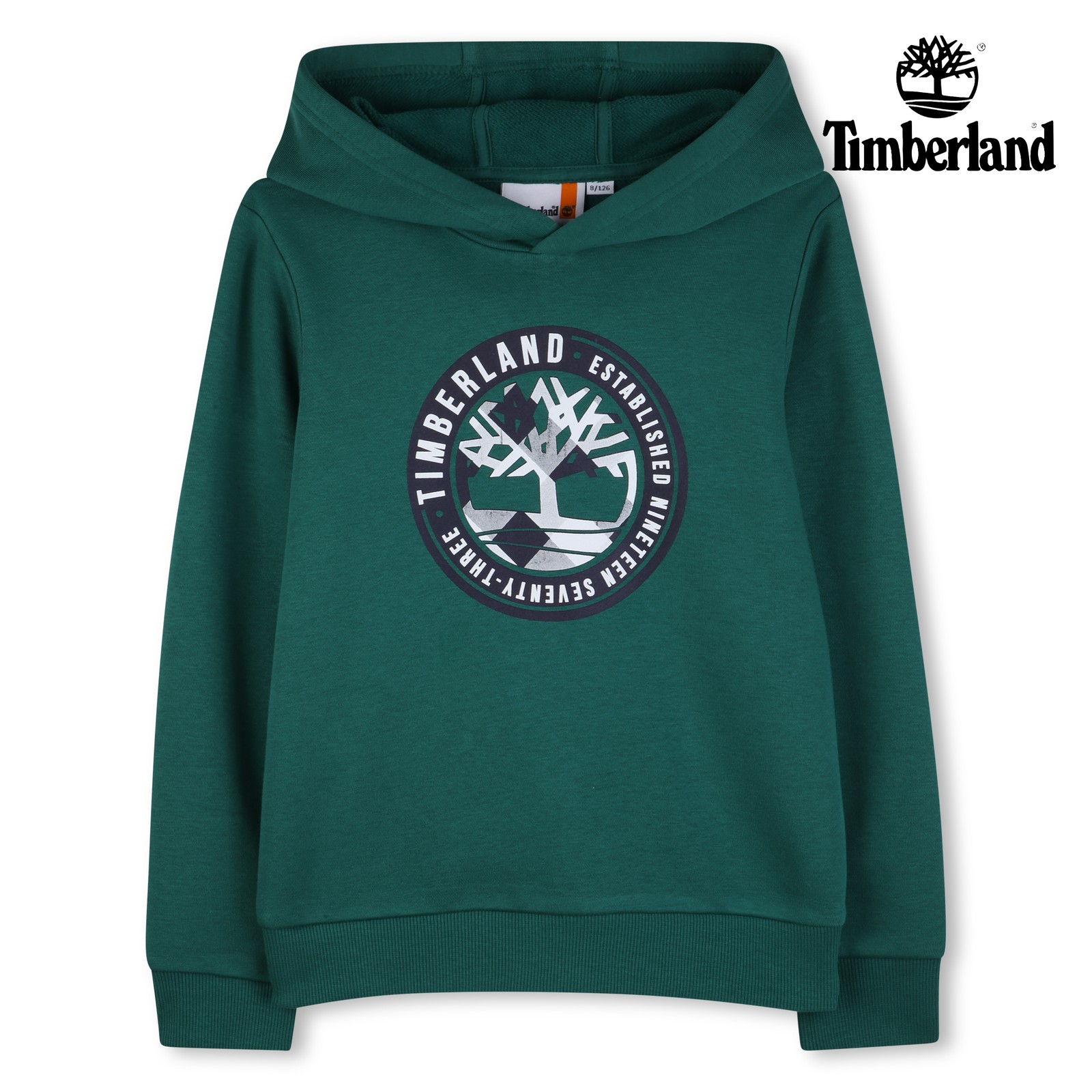 SUDADERA CON CAPUCHA verde oscuro