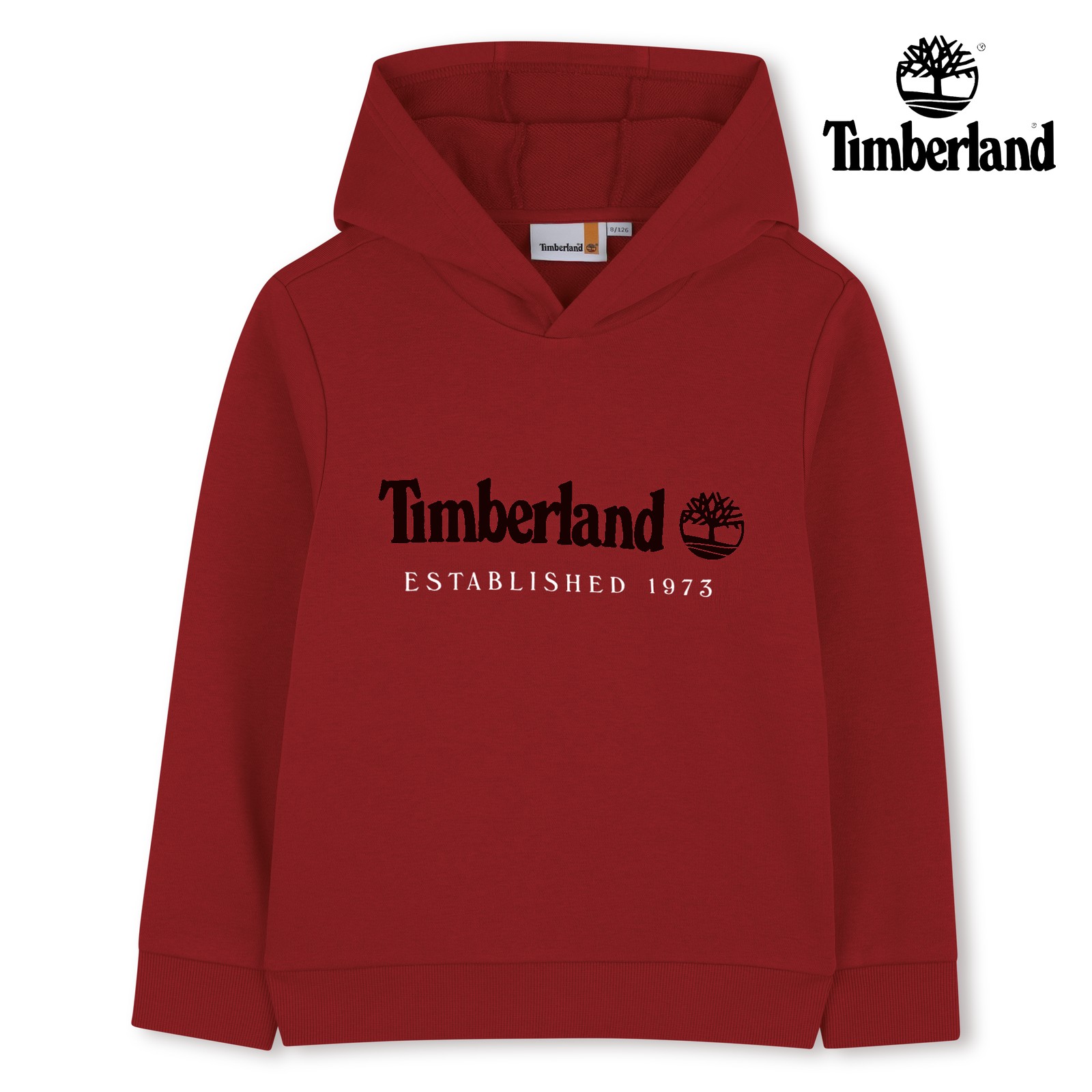 Sudadera con capucha rojo
