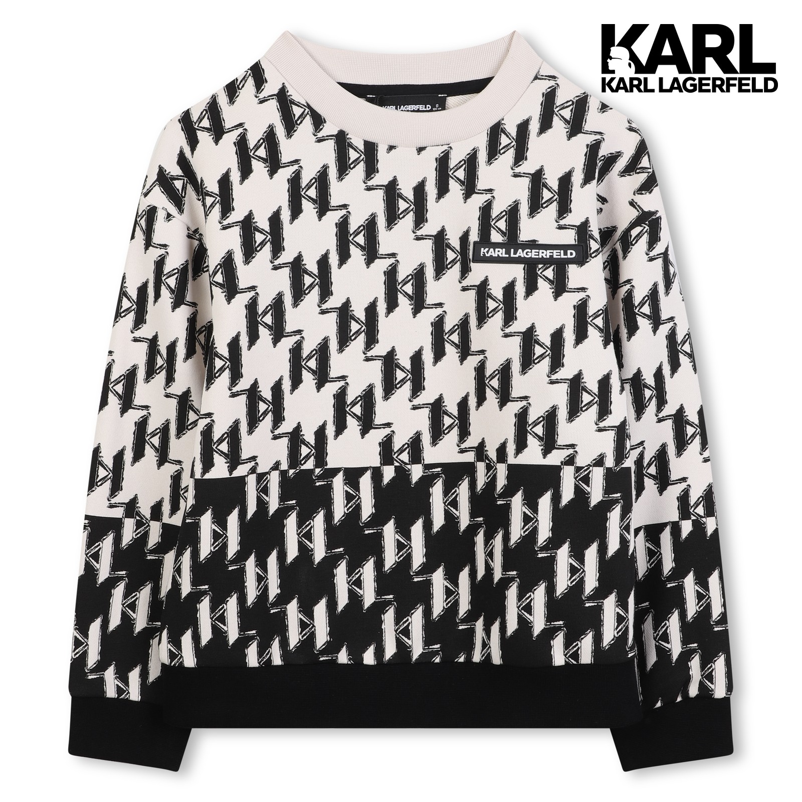 Sudadera de forro polar negro beig