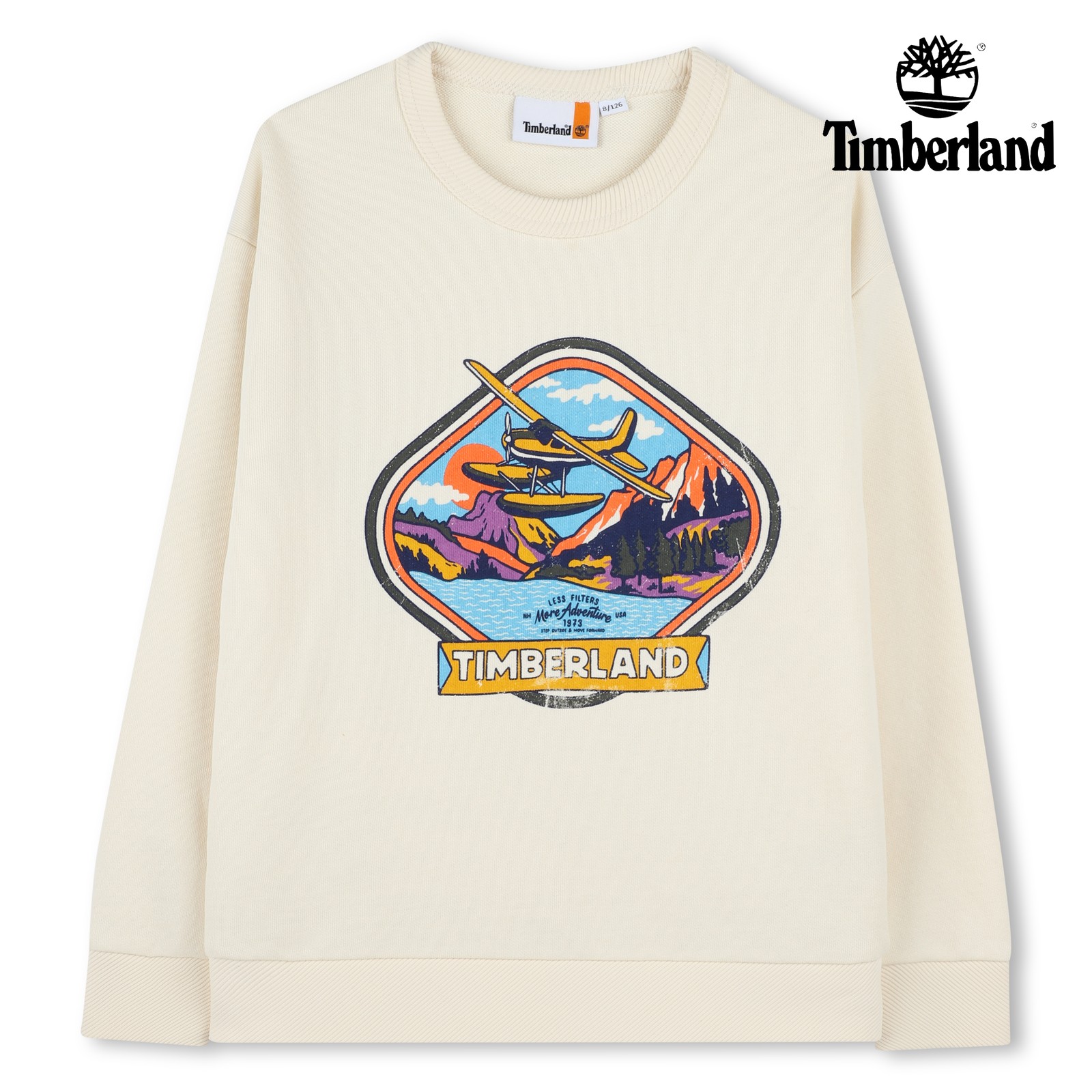 Sudadera de muletón crema