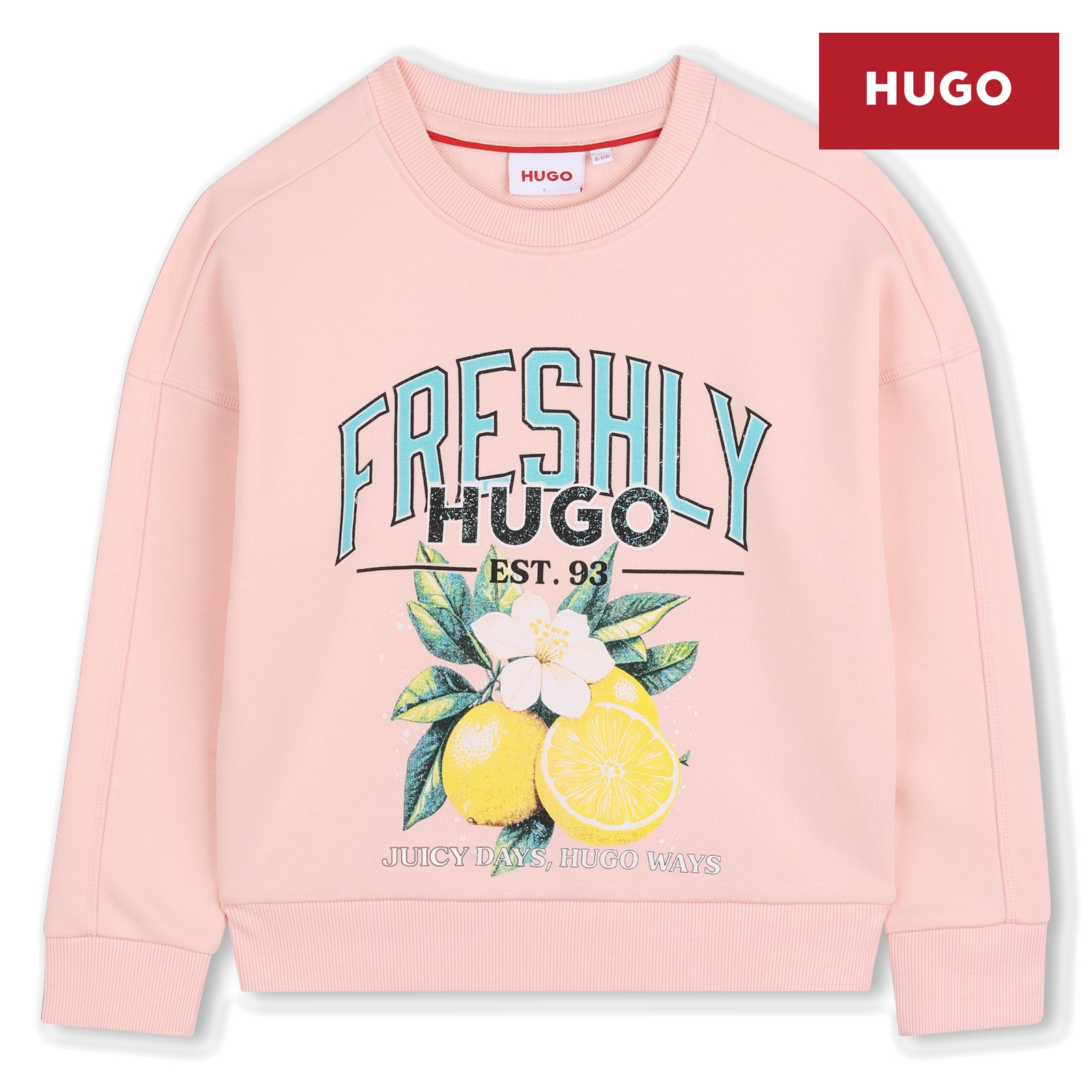 Sudadera fleece rosa pastel