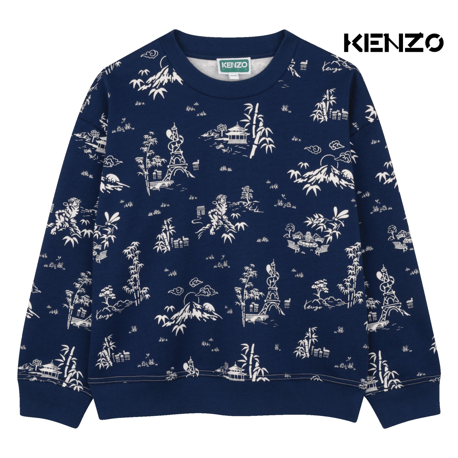 Sudadera fleece azul medieval