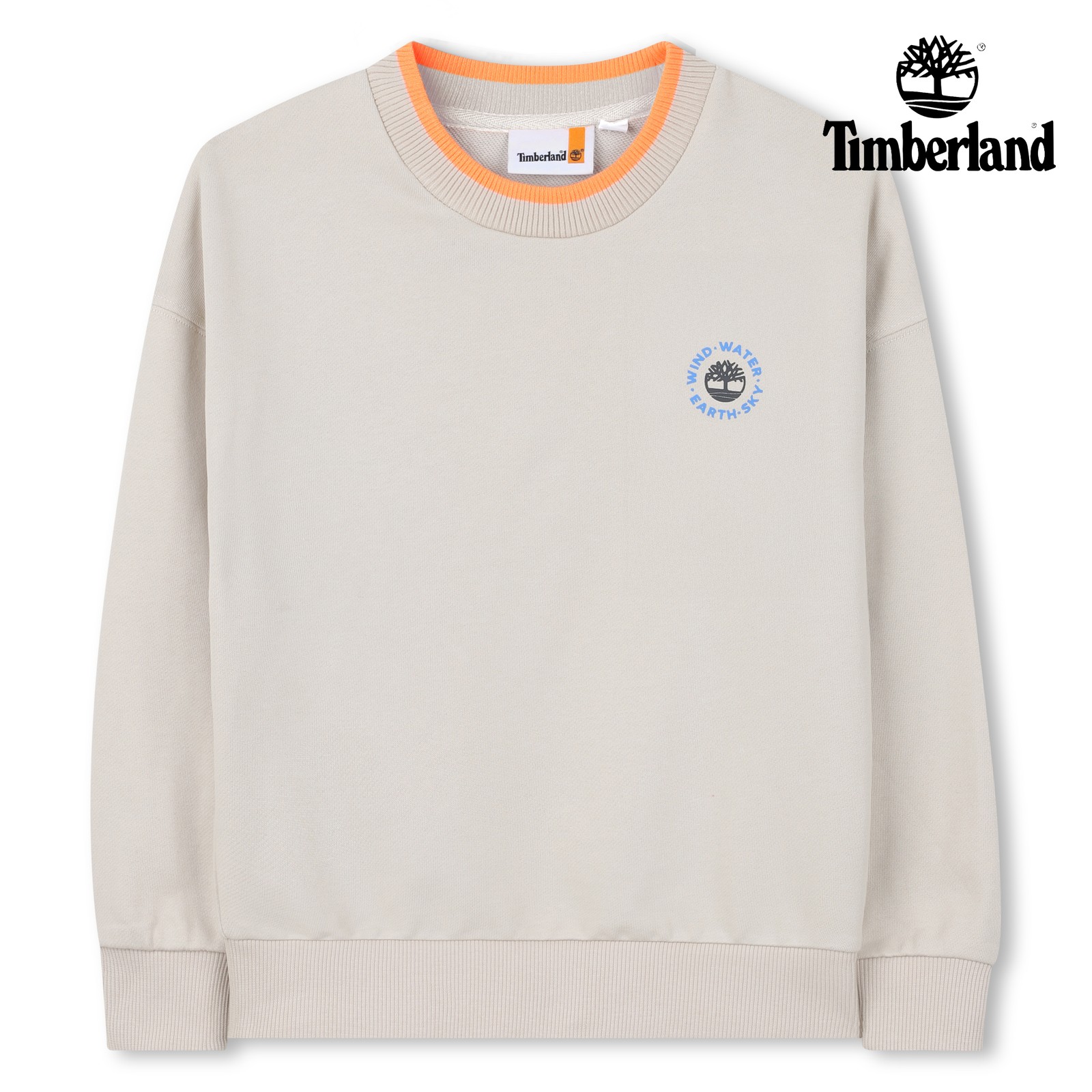 Sudadera fleece piedra palida