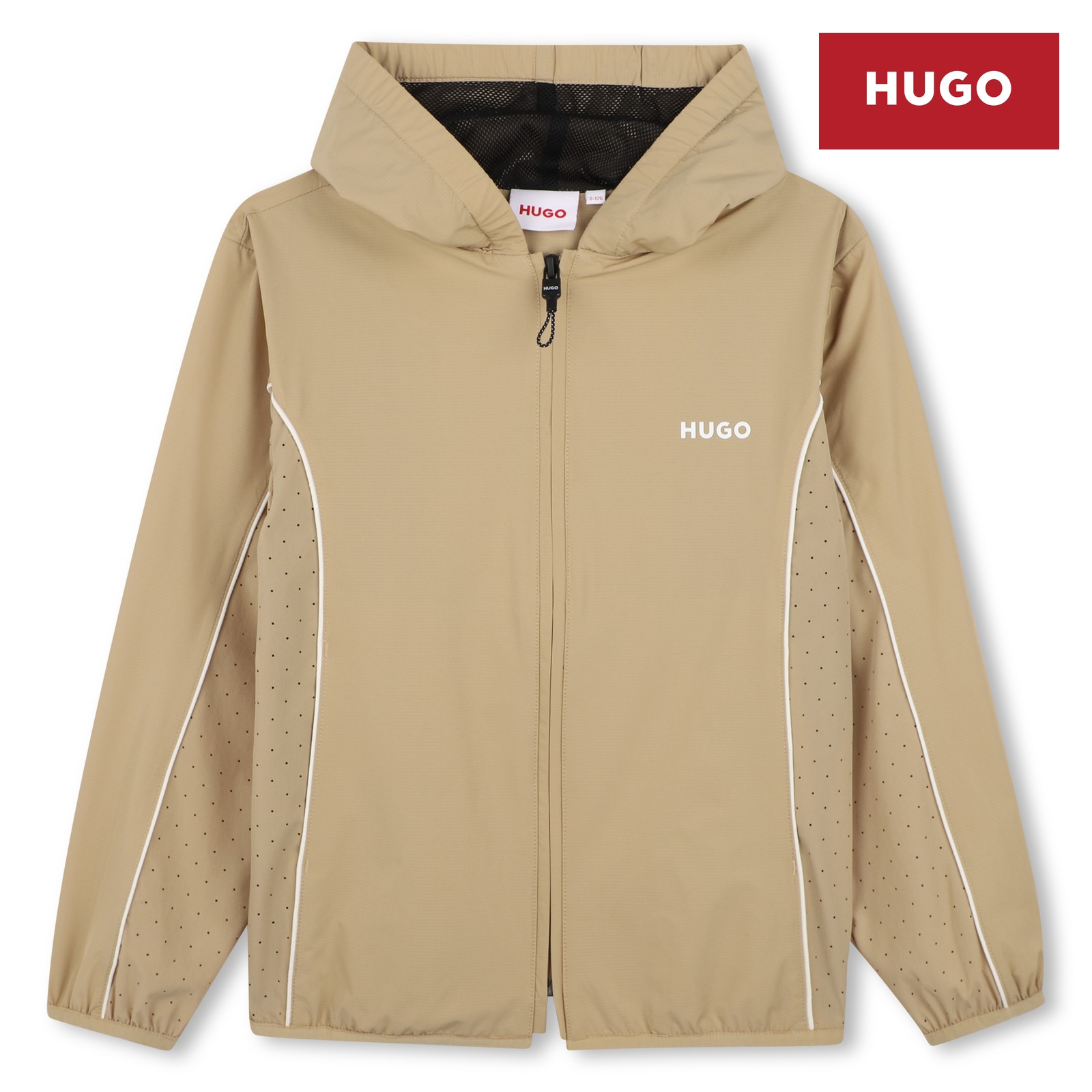 Sudadera jogger con capucha beig