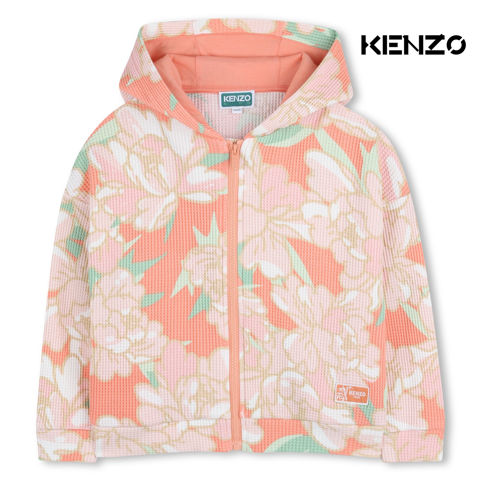 Sudadera jogger con capucha albaricoque