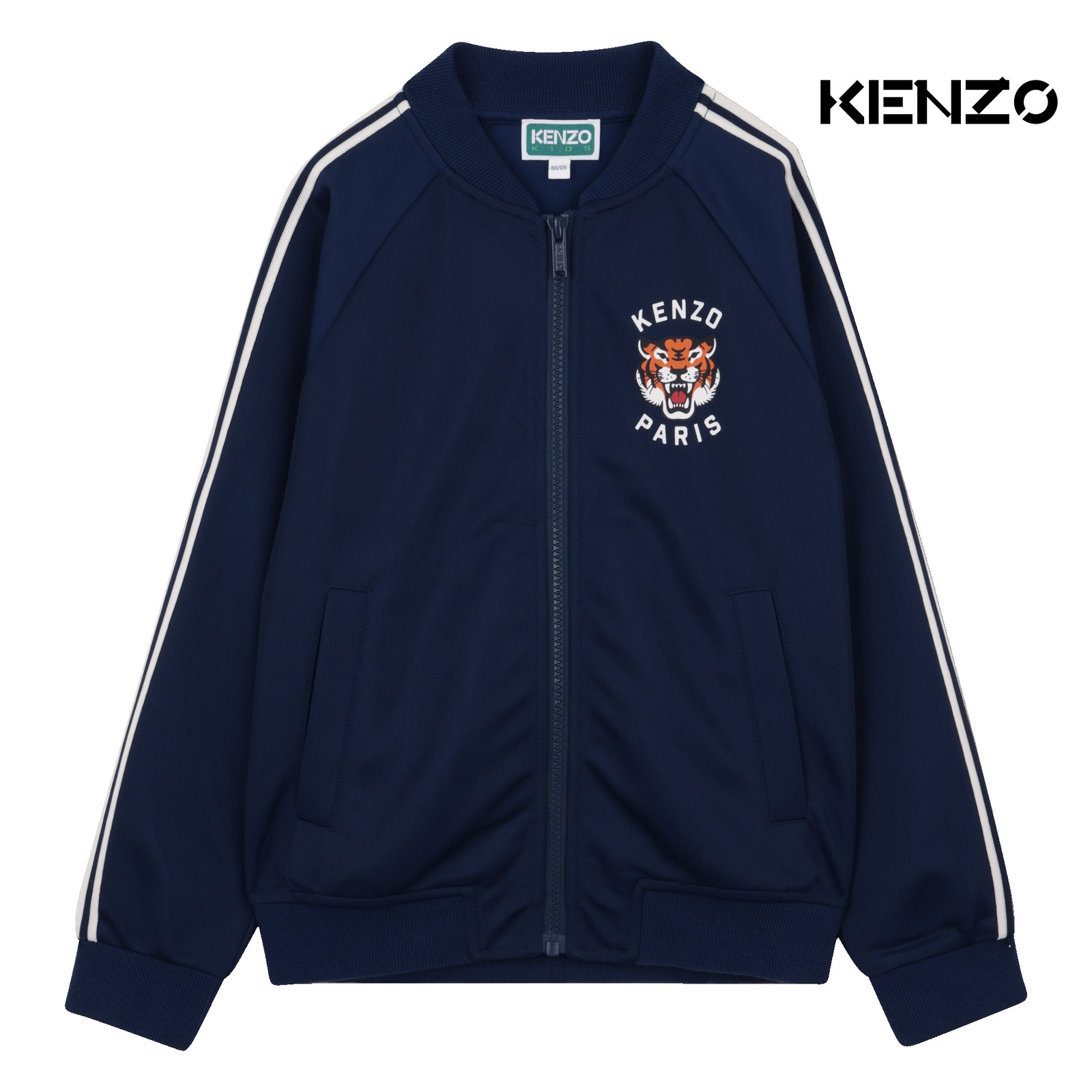 Sudadera jogging con cierre de cremallera azul medieval