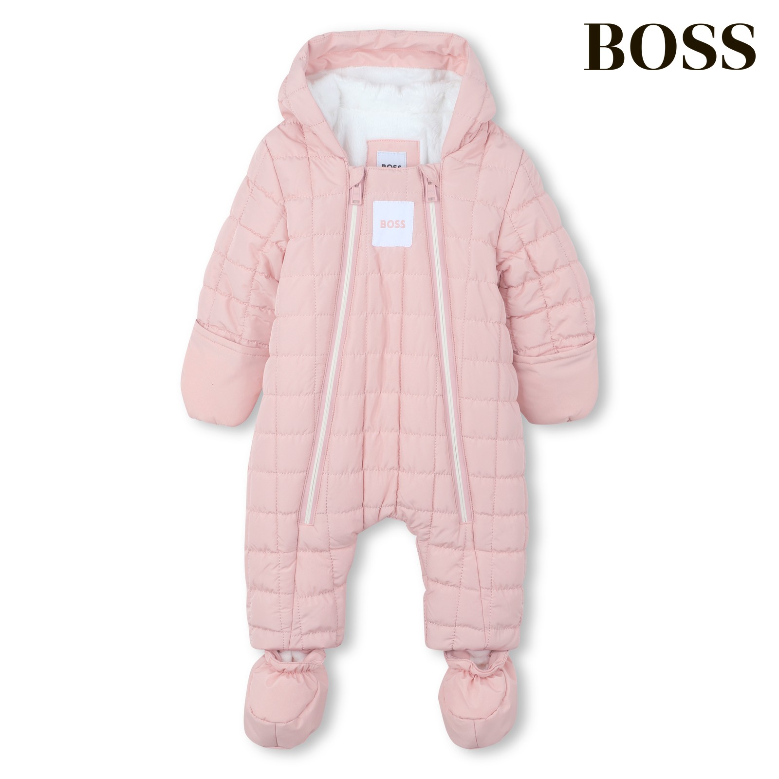 Traje de piloto salmon
