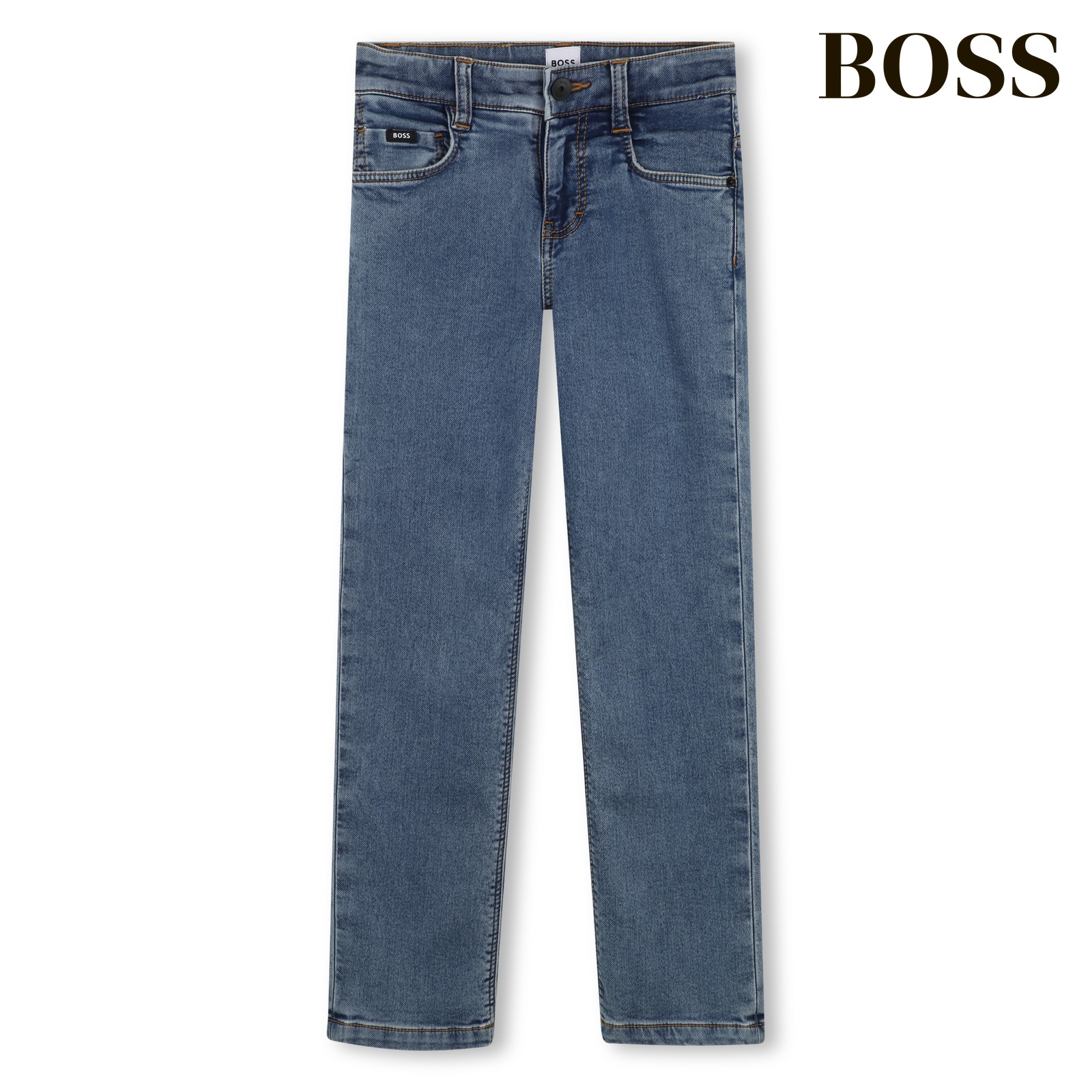 Vaqueros regular fit double stone+bleach