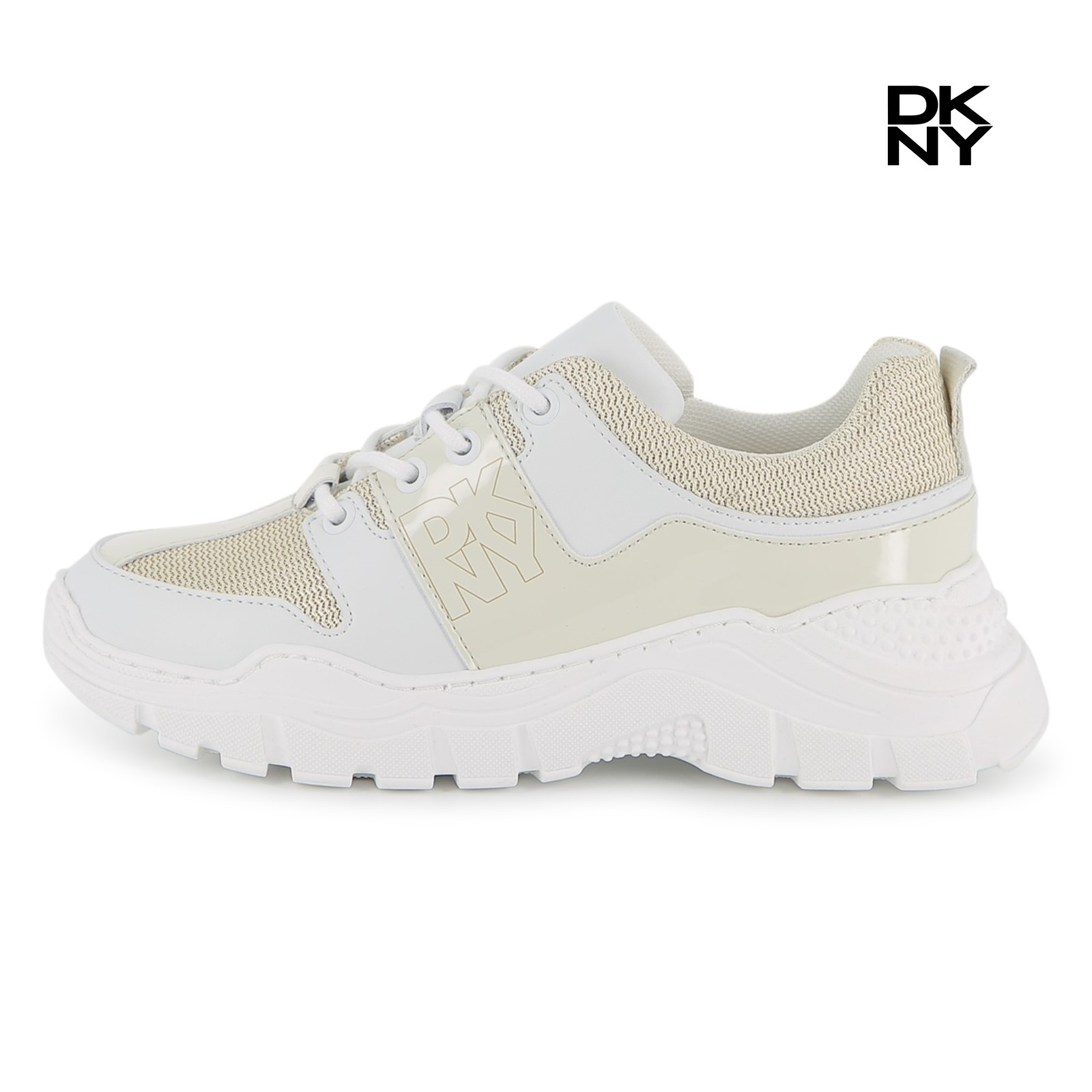 Zapatillas con cordones blanco