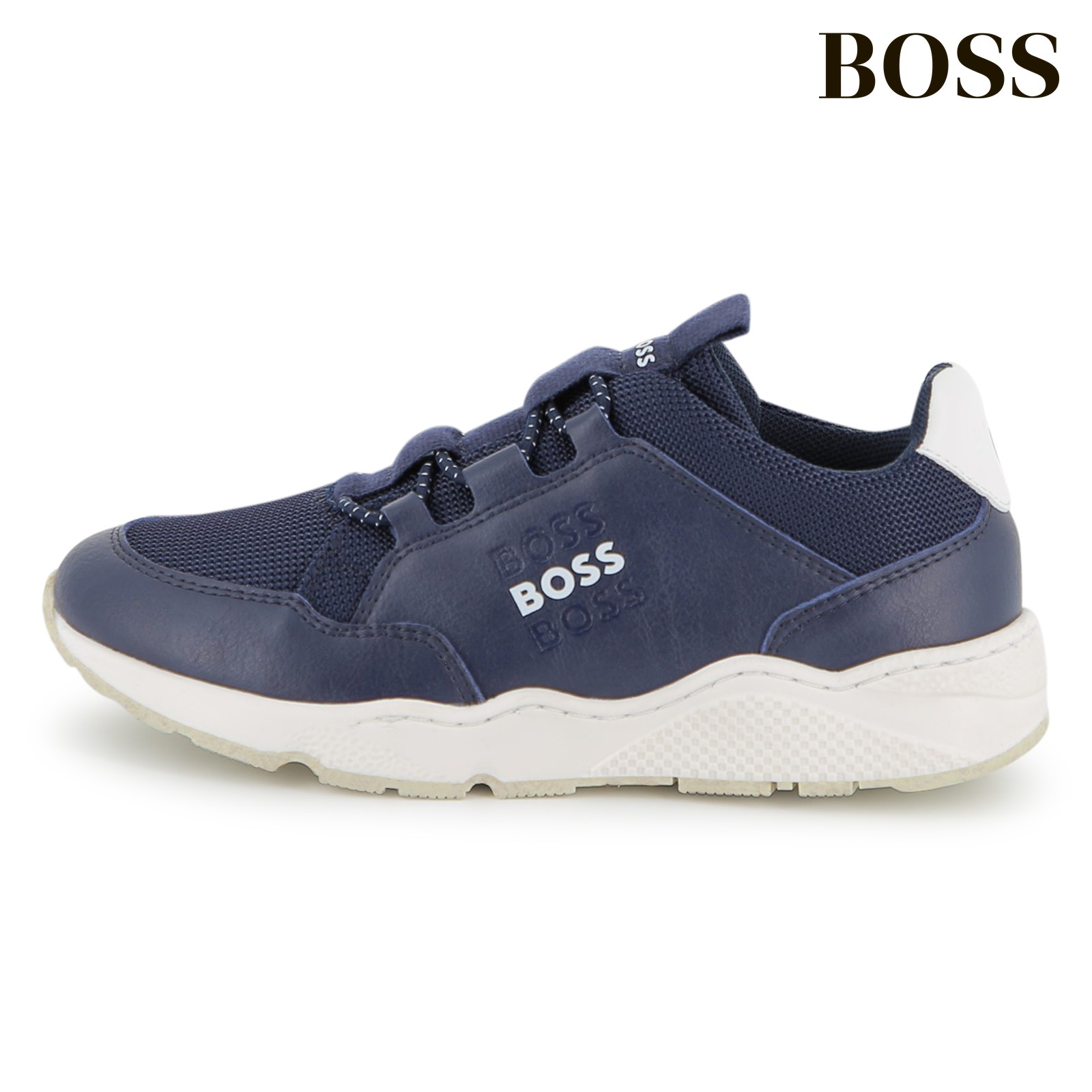 Zapatillas con cordones marino