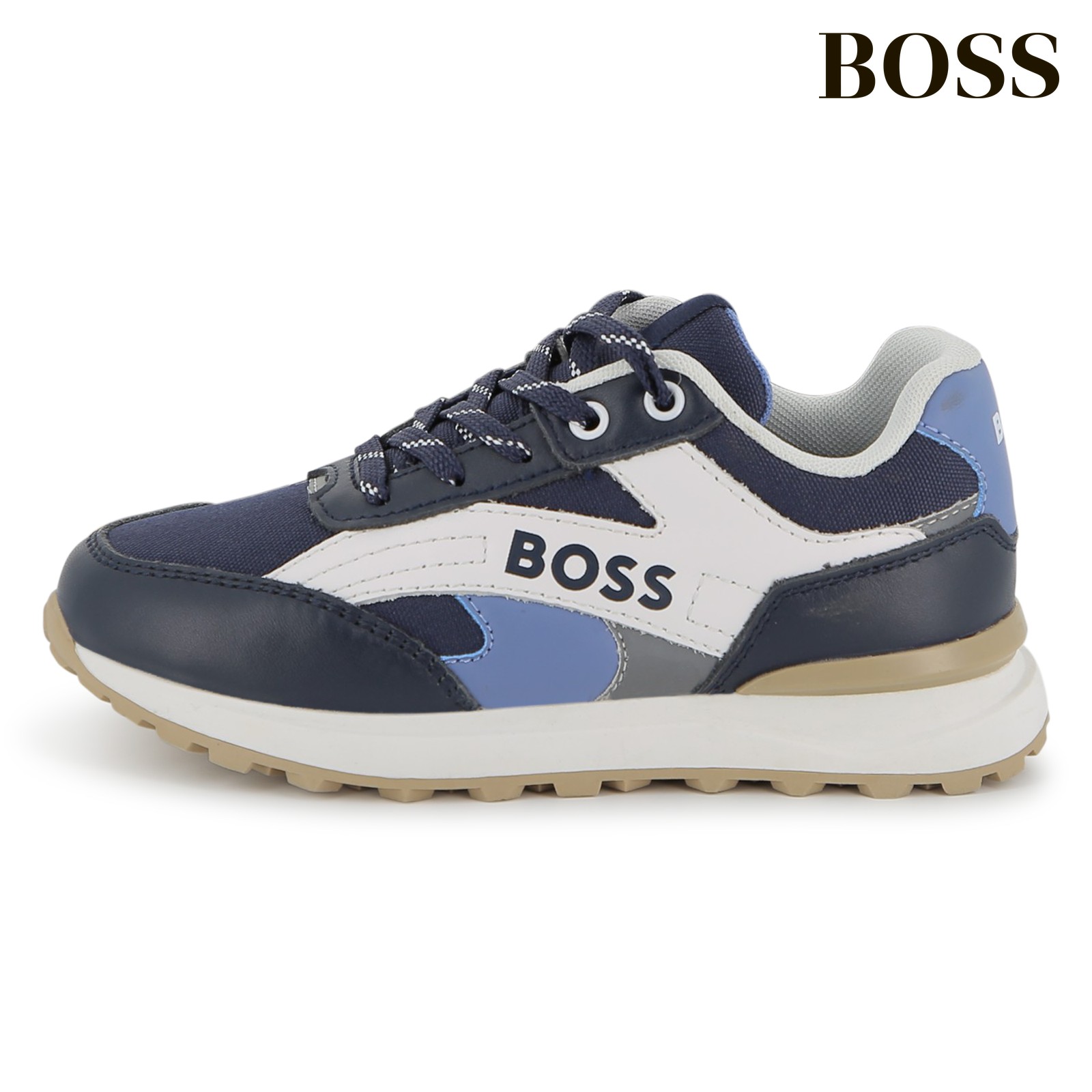 Zapatillas con cordones marino