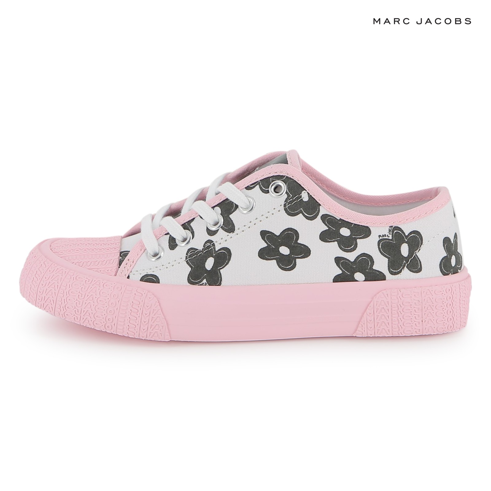 Zapatillas con cordones rosa